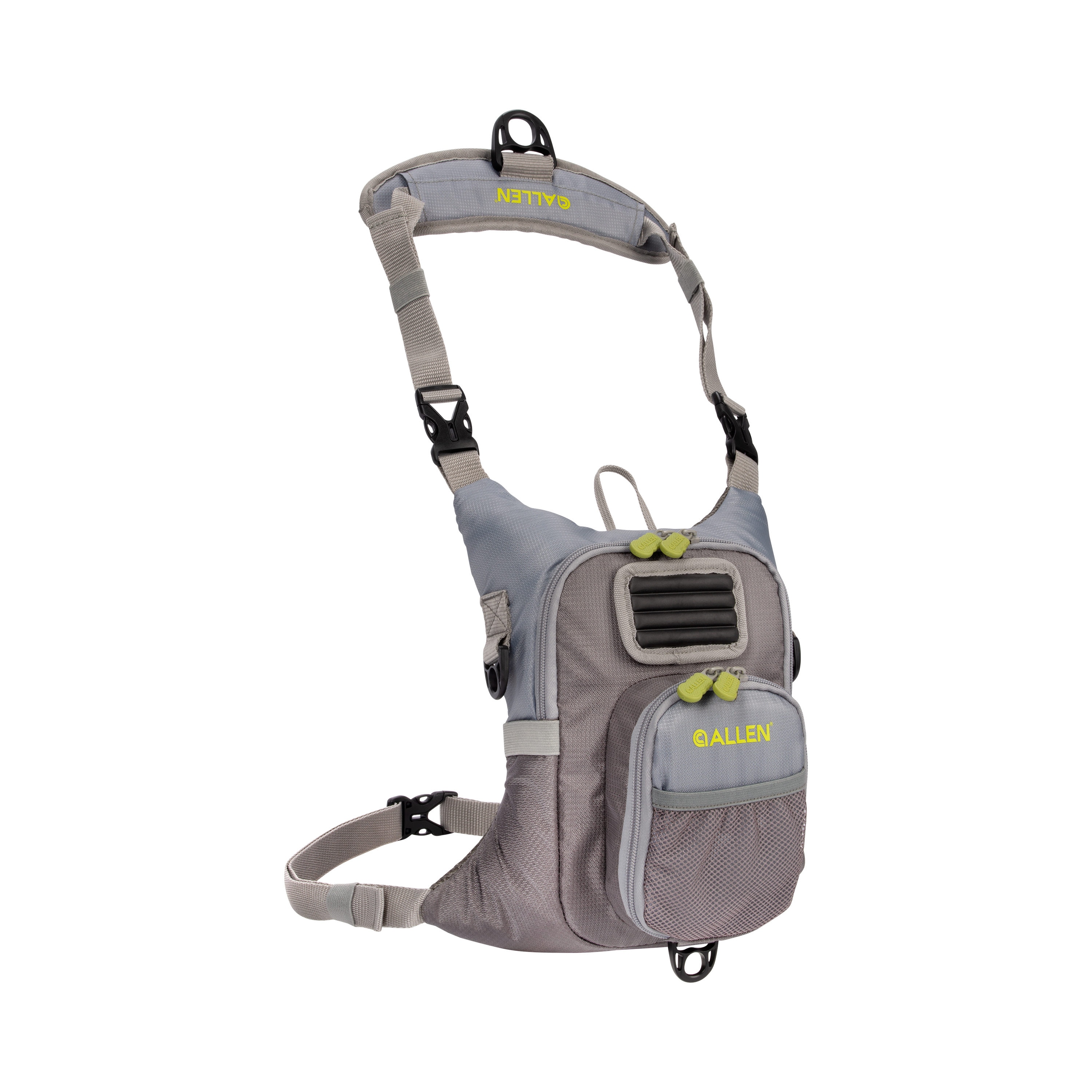Allen Company Fall River Gray Fishing Bag Chest Pack with Workstation, Fly  Patch, and Adjustable Straps in the Fishing Gear & Apparel department at