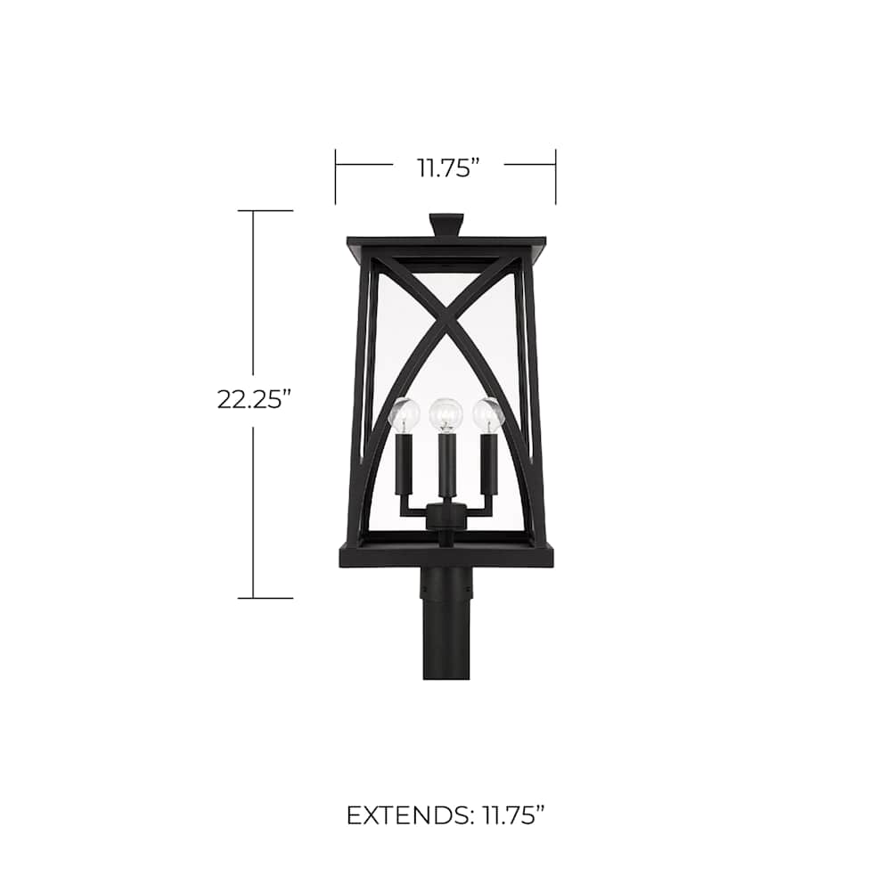 Capital Lighting 946543BK Post-Lights - View #4