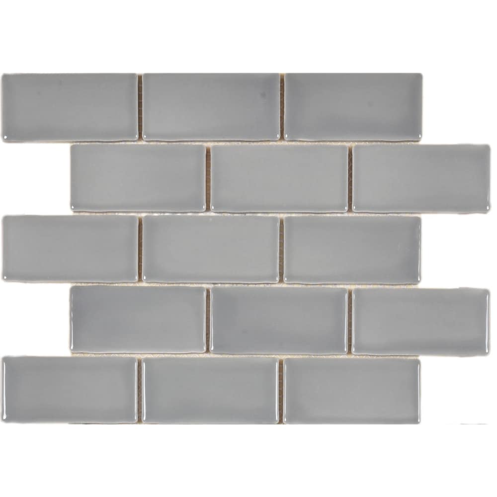 The Tile Life SCHIC0204MO Sample - Metro Moon 2-in x 4-in Glossy Porcelain Wall Tile