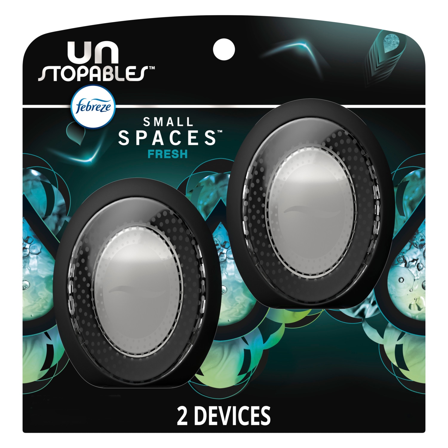 Febreze 3700069724 Small Spaces Unstopables 0.25 Fluid Ounce(s) Fresh Dispenser Air Freshener 2 -Pack