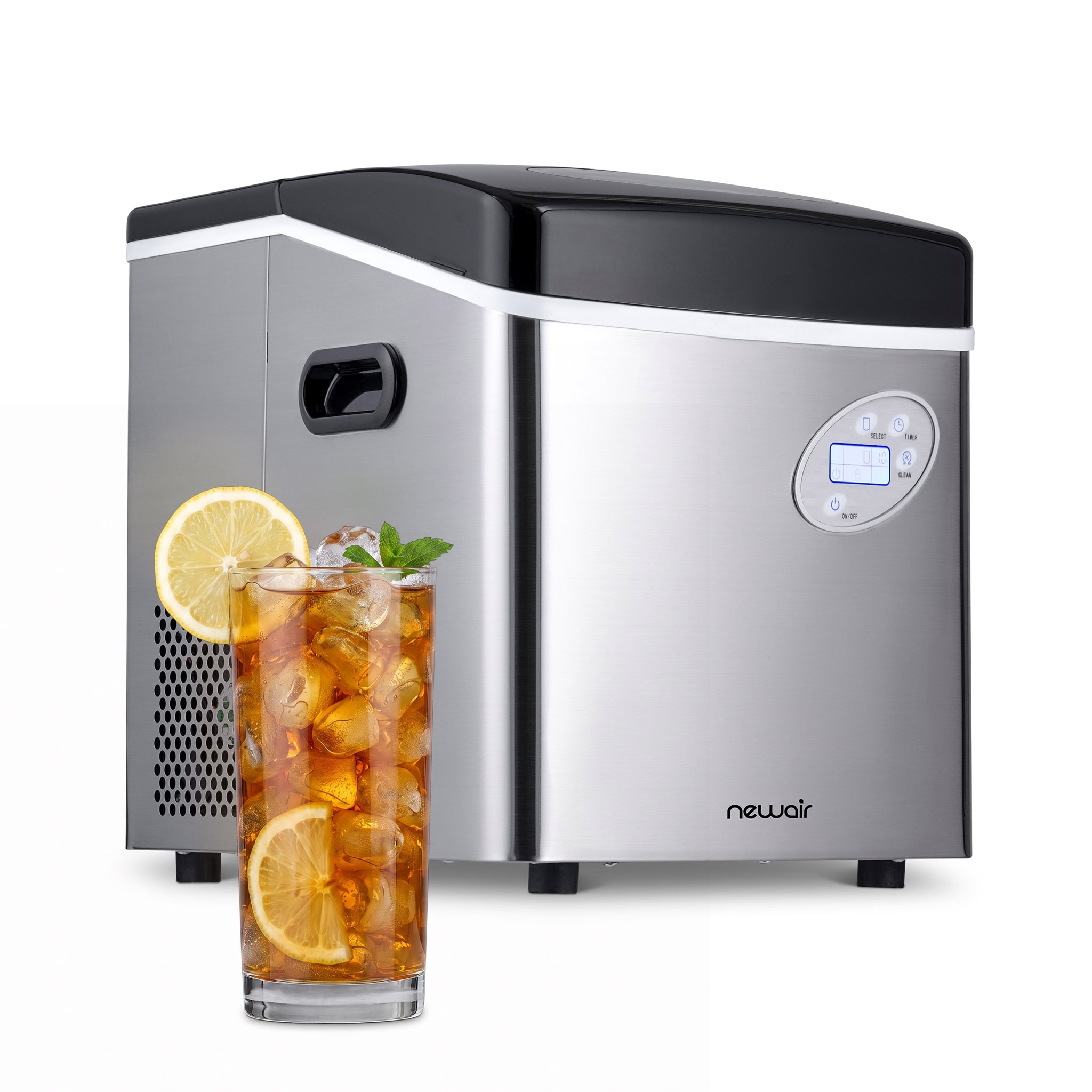 NewAir 50-lb Ice Per day Portable/Countertop Bullet Ice Maker ( Stainless Steel and Black ) #AI-215SS