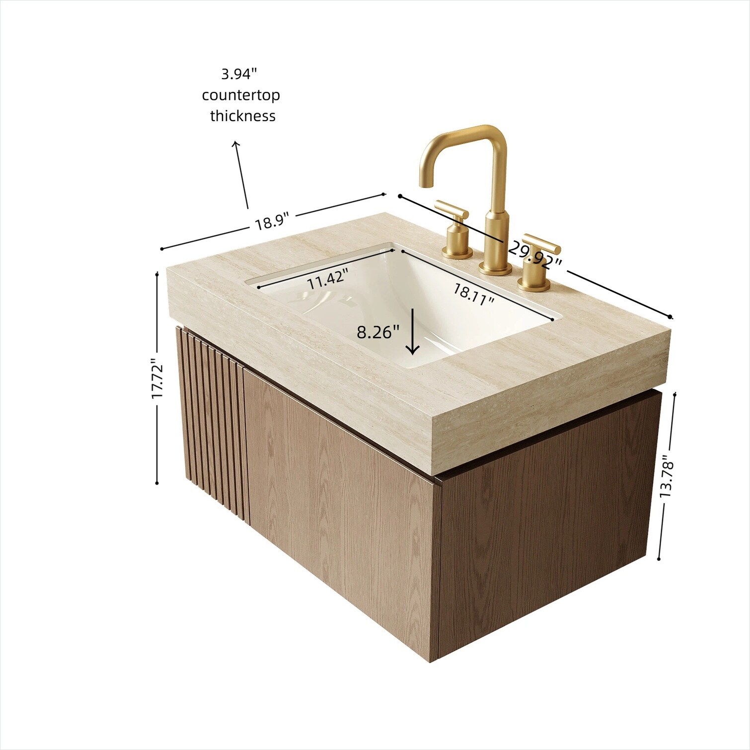 SunJet ZPRSRIWK4UKZ Bath-Vanity-Combo - View #4
