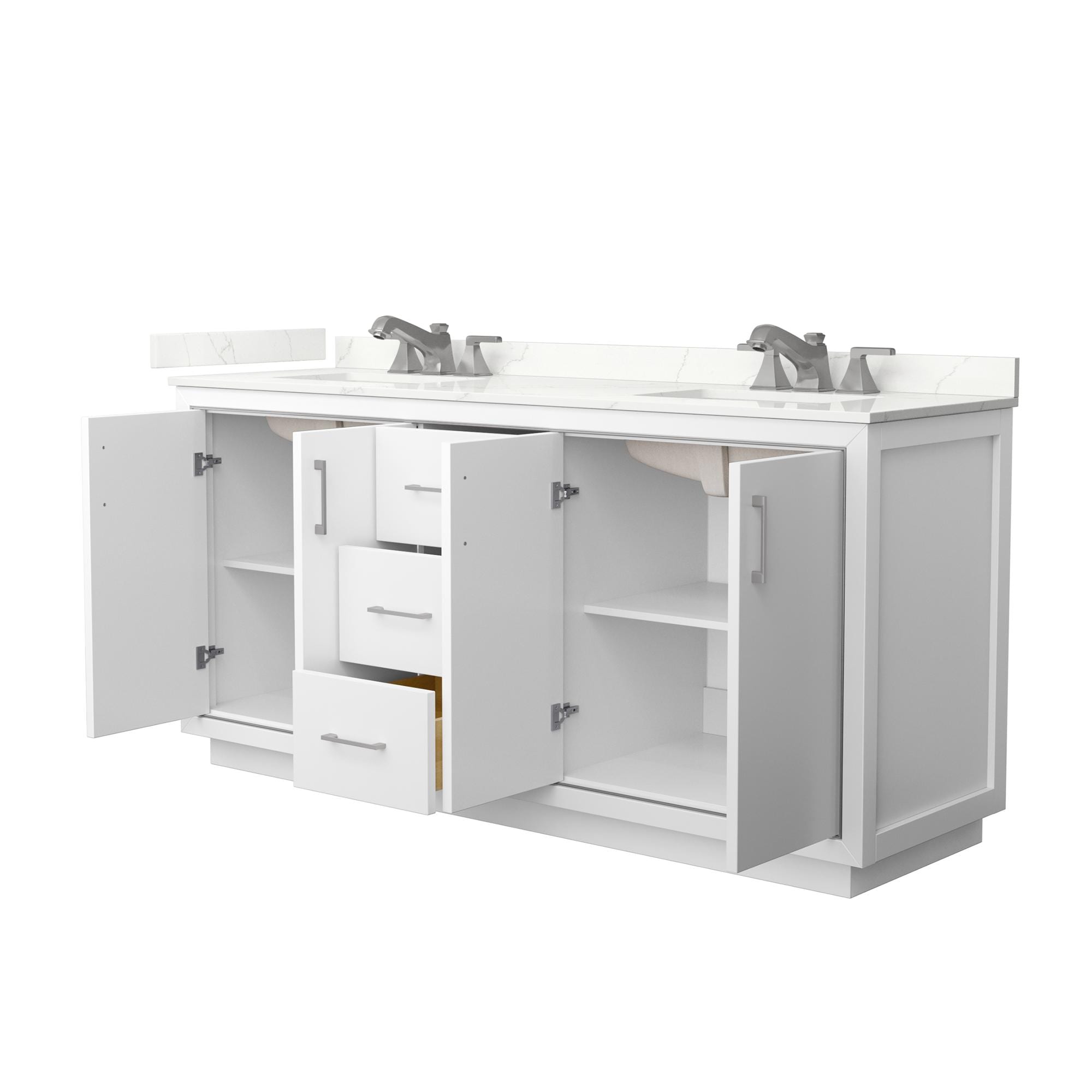 Wyndham Collection WCF111172DWHGTUS3MXX Bath-Vanity-Combo - View #2