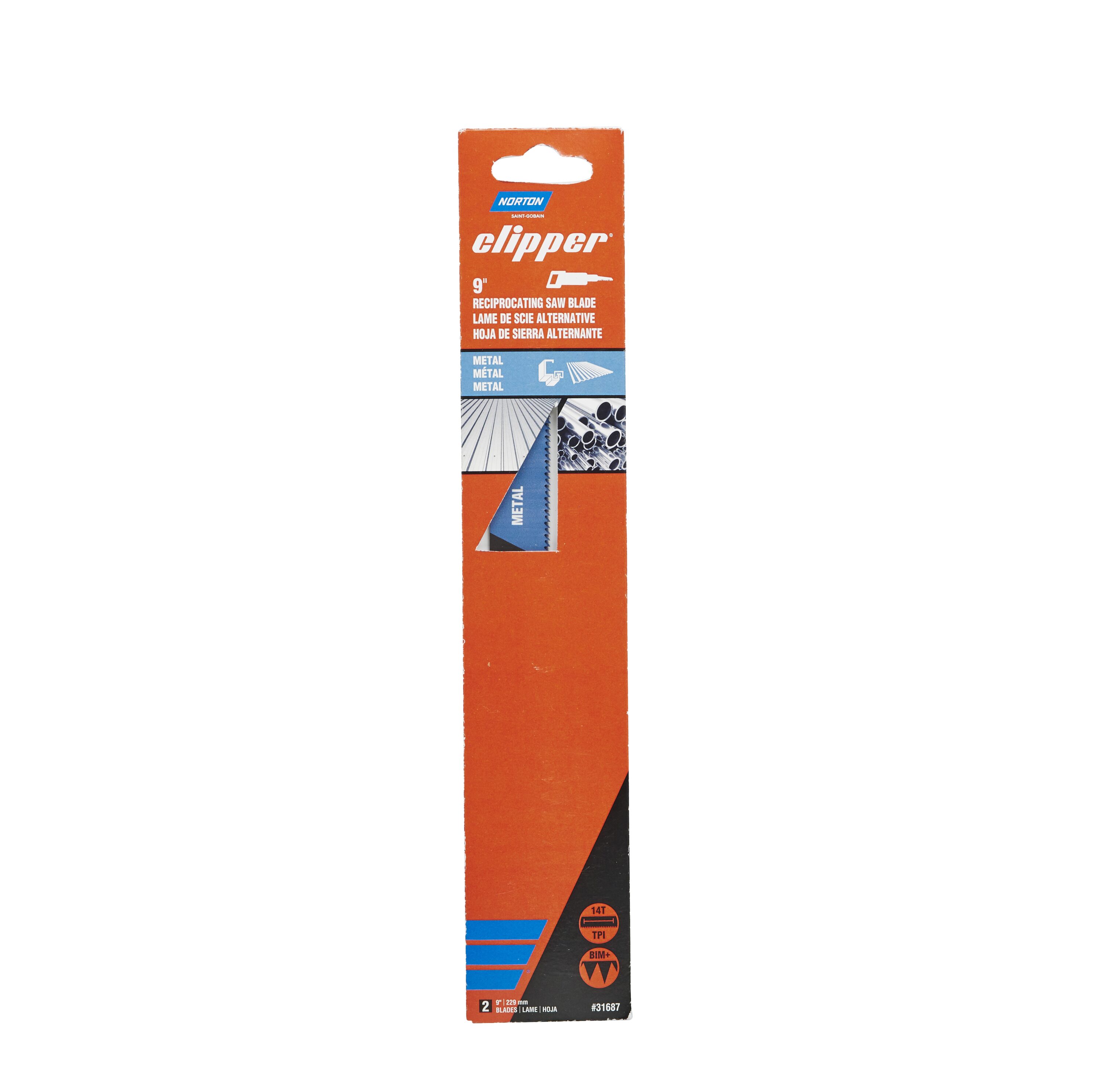 Norton Abrasives 70184631687 Norton Clipper Carbon 9-in 2 TPI Thick metal cutting Reciprocating Saw Blade