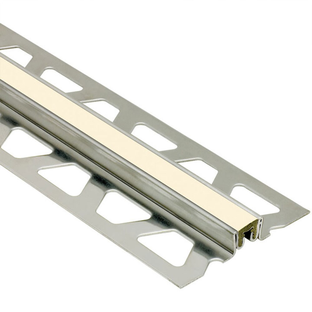 Schluter Systems EKSN300SP Dilex-KSN 1.188-in W x 98.5-in L Sand pebble Steel Movement joint Tile Edge Trim