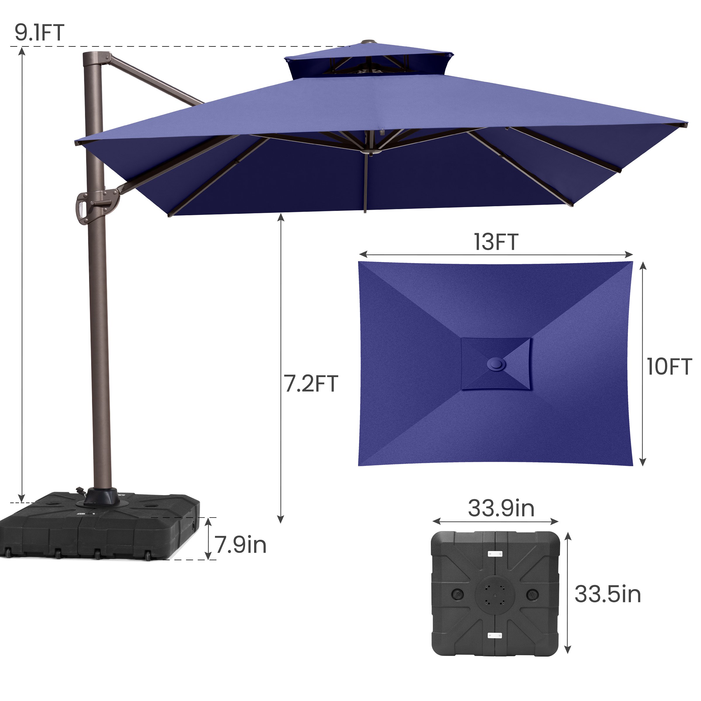Crestlive Products CL-PU057DGY-UB039BLK Umbrellas-2 - View #3