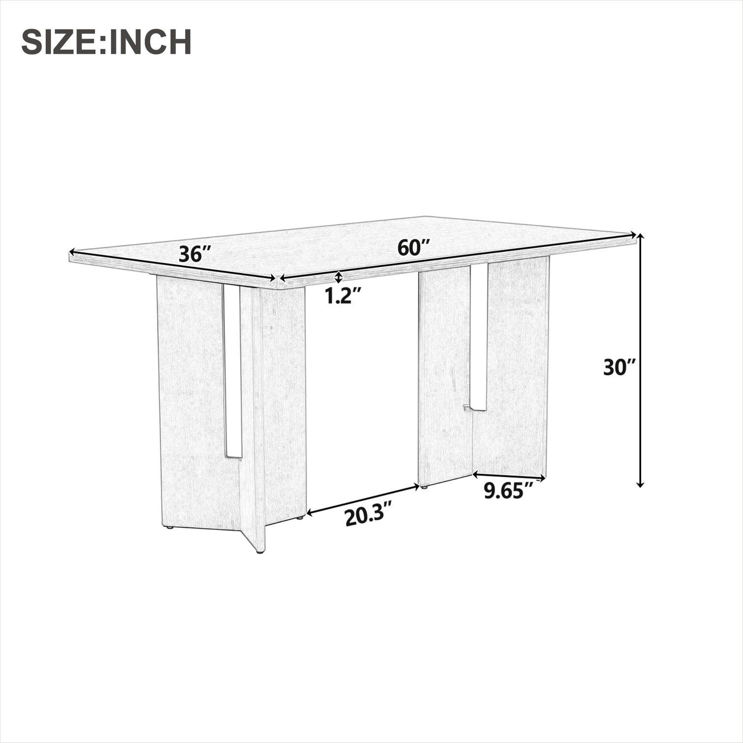 Watnature H3R24HYVXI63 Dining-Tables - View #3