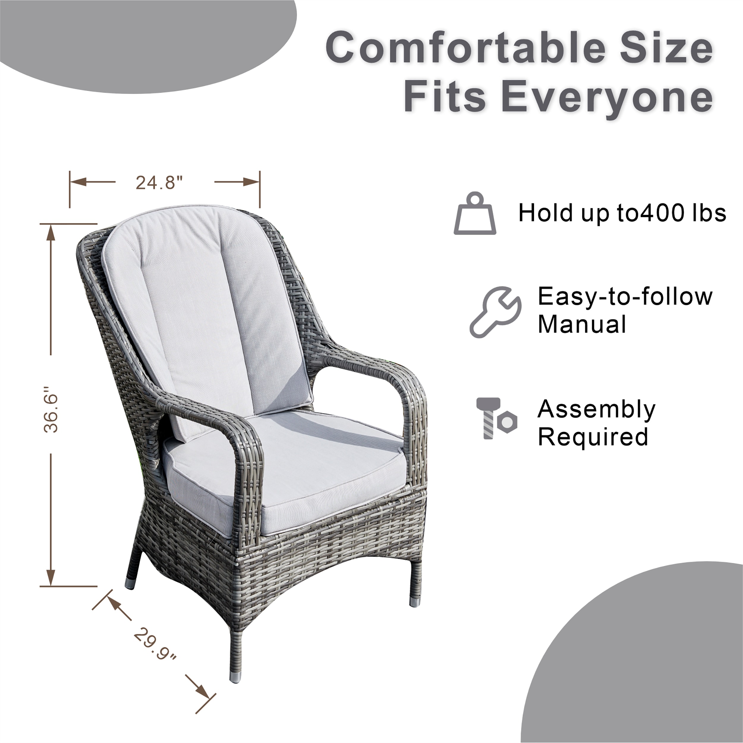 Moda Furnishings CMAC-009-G Patio-Chairs - View #11