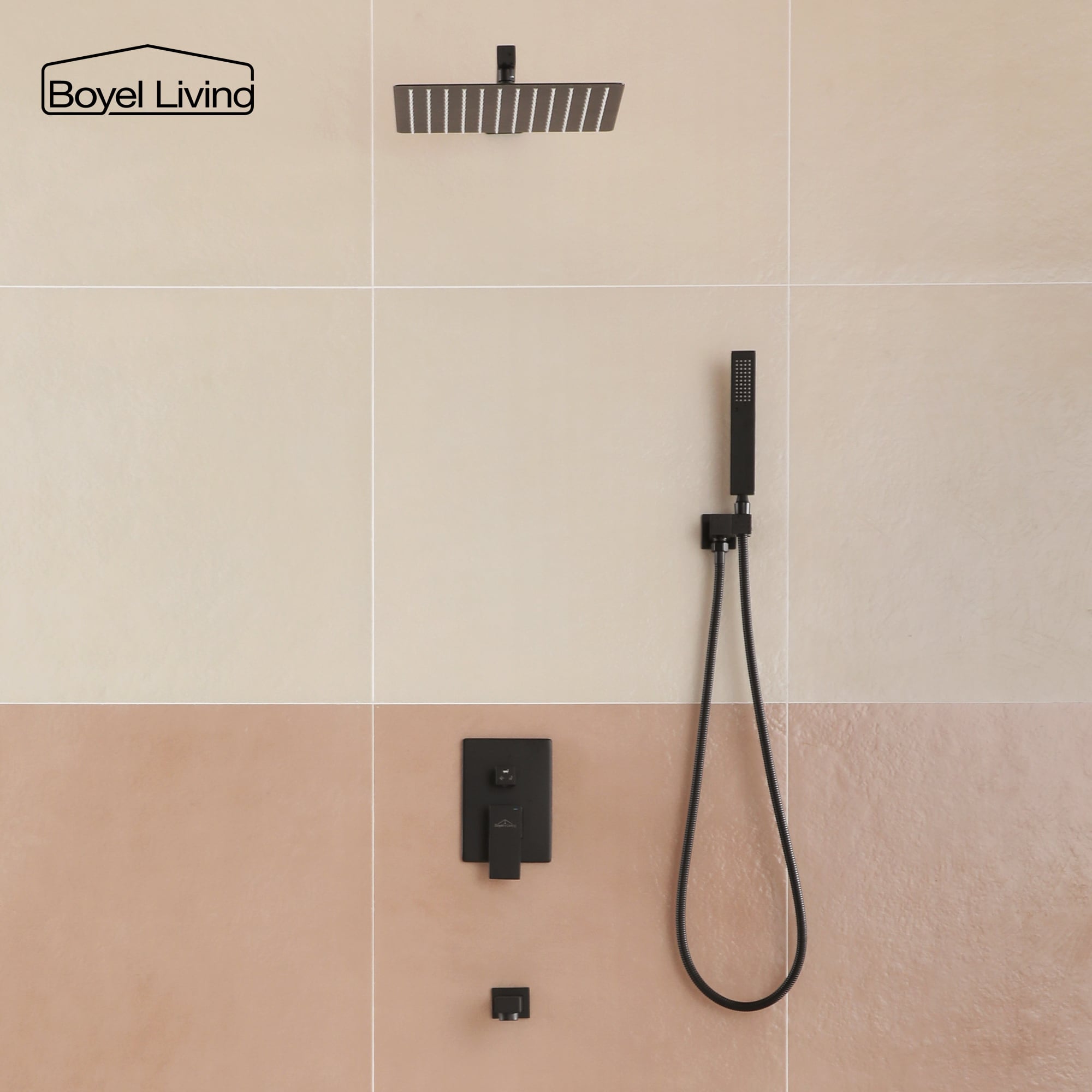 Clihome MS-BL-A3803-3MB Showerhead-Bar-Panels - View #3