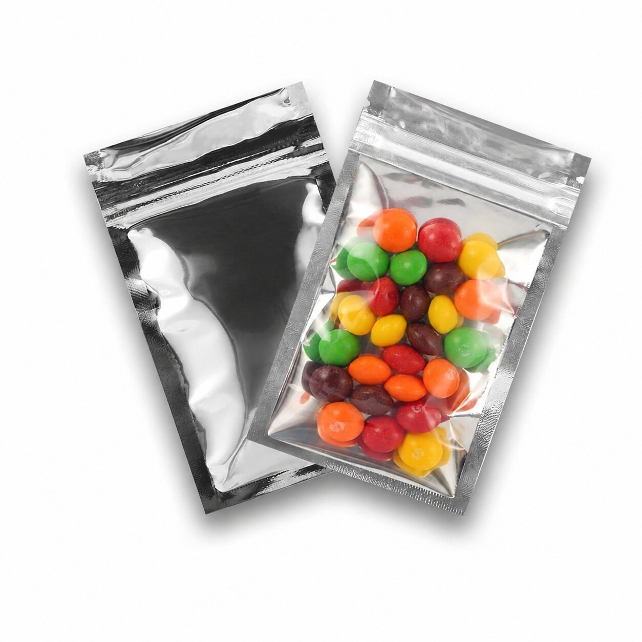 Storage Containers Names KIWDZFU Resealable Mylar Bags 100 pcs 2 Point 4 x 3 Point 9 Inch Clear ...