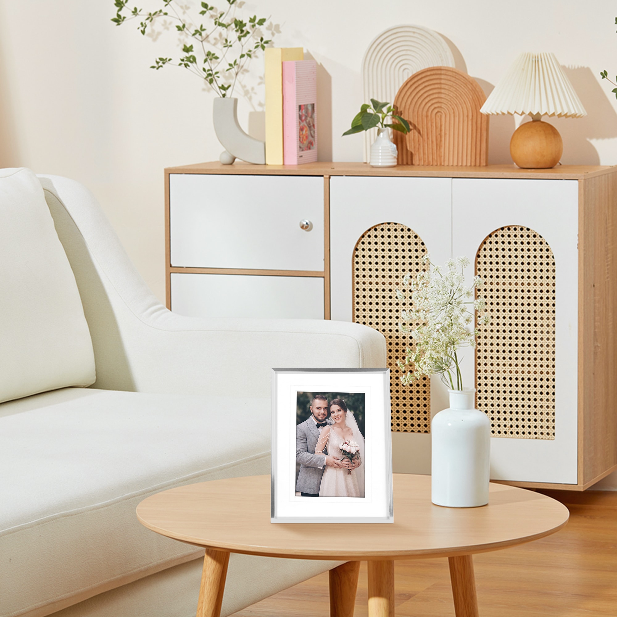 Unique Bargains Metal Picture Stylish Tabletop Display Frame for ...
