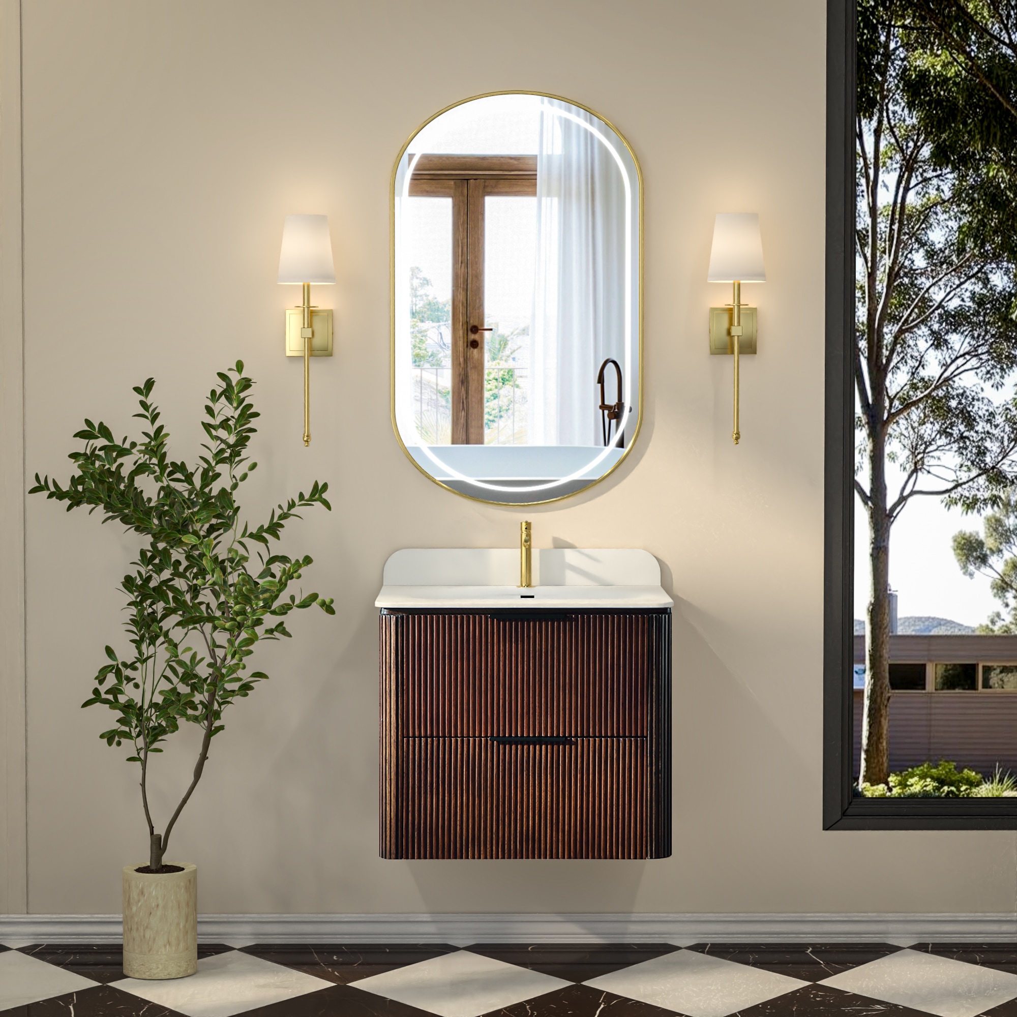 Forclover VTE18-2420WN Bath-Vanity-Combo - View #2