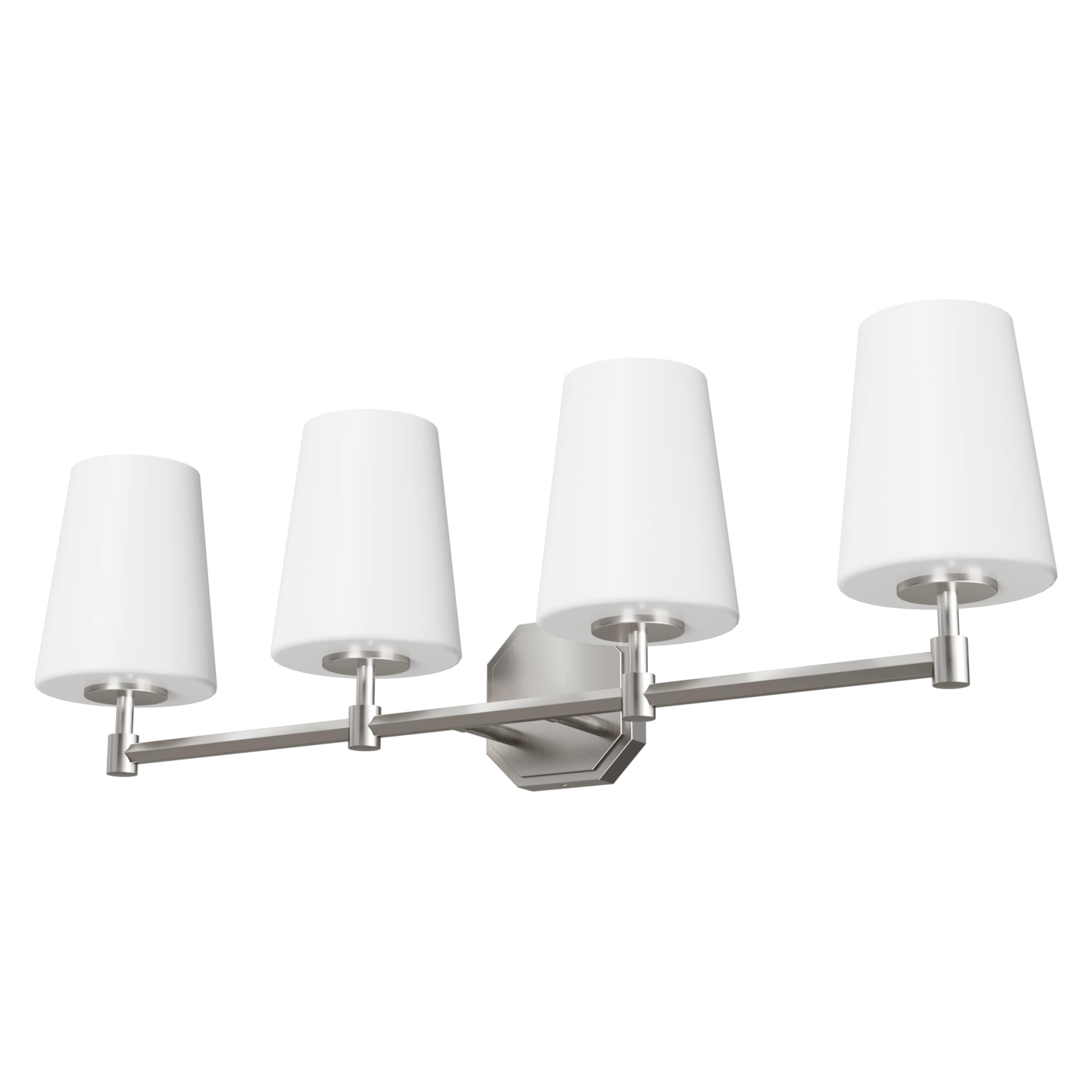 Hunter 19883 Nolita 6.5-in 4 -Light Brushed Nickel Modern/contemporary Vanity light