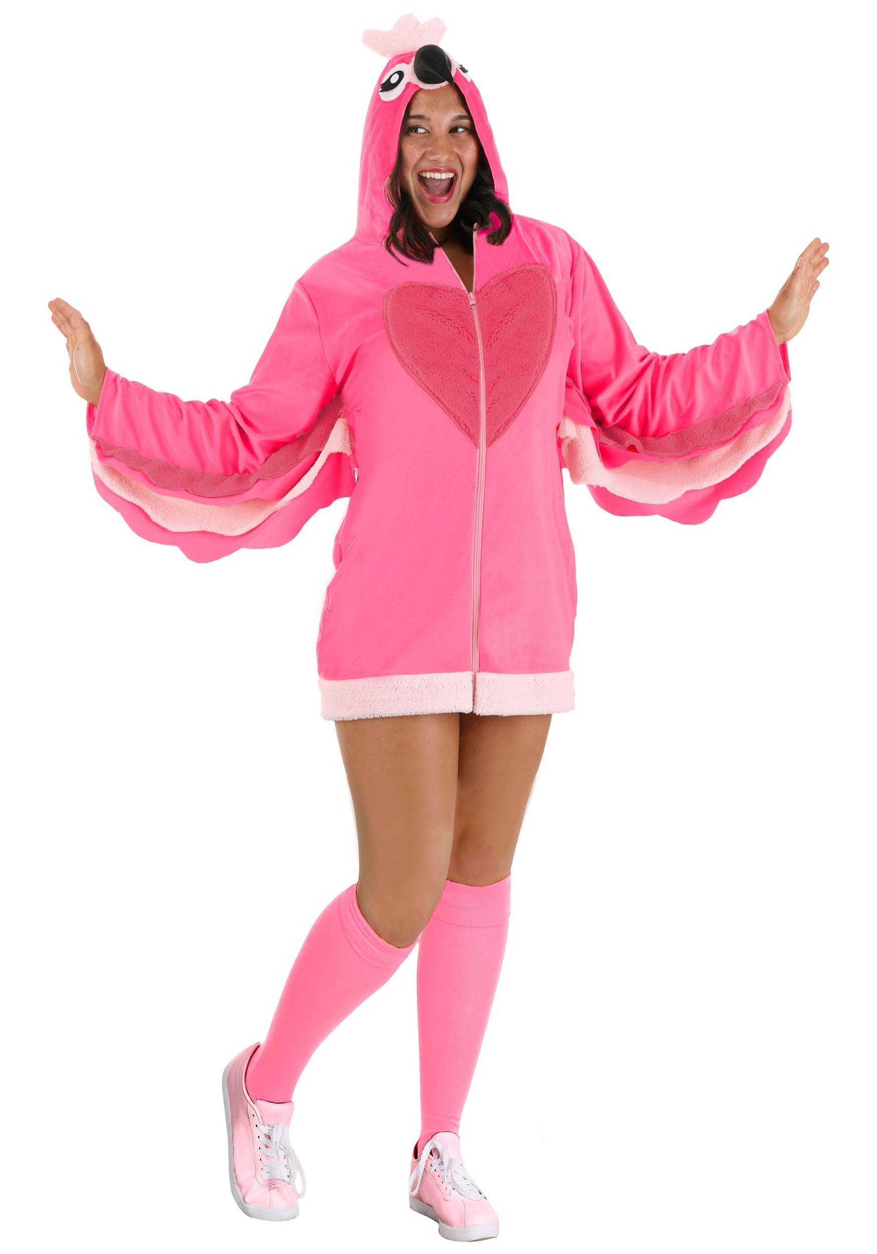 HalloweenCostumes.com FUN Costumes Plus Size Women's Fancy Flamingo Costume Adult Animal Costumes 3X