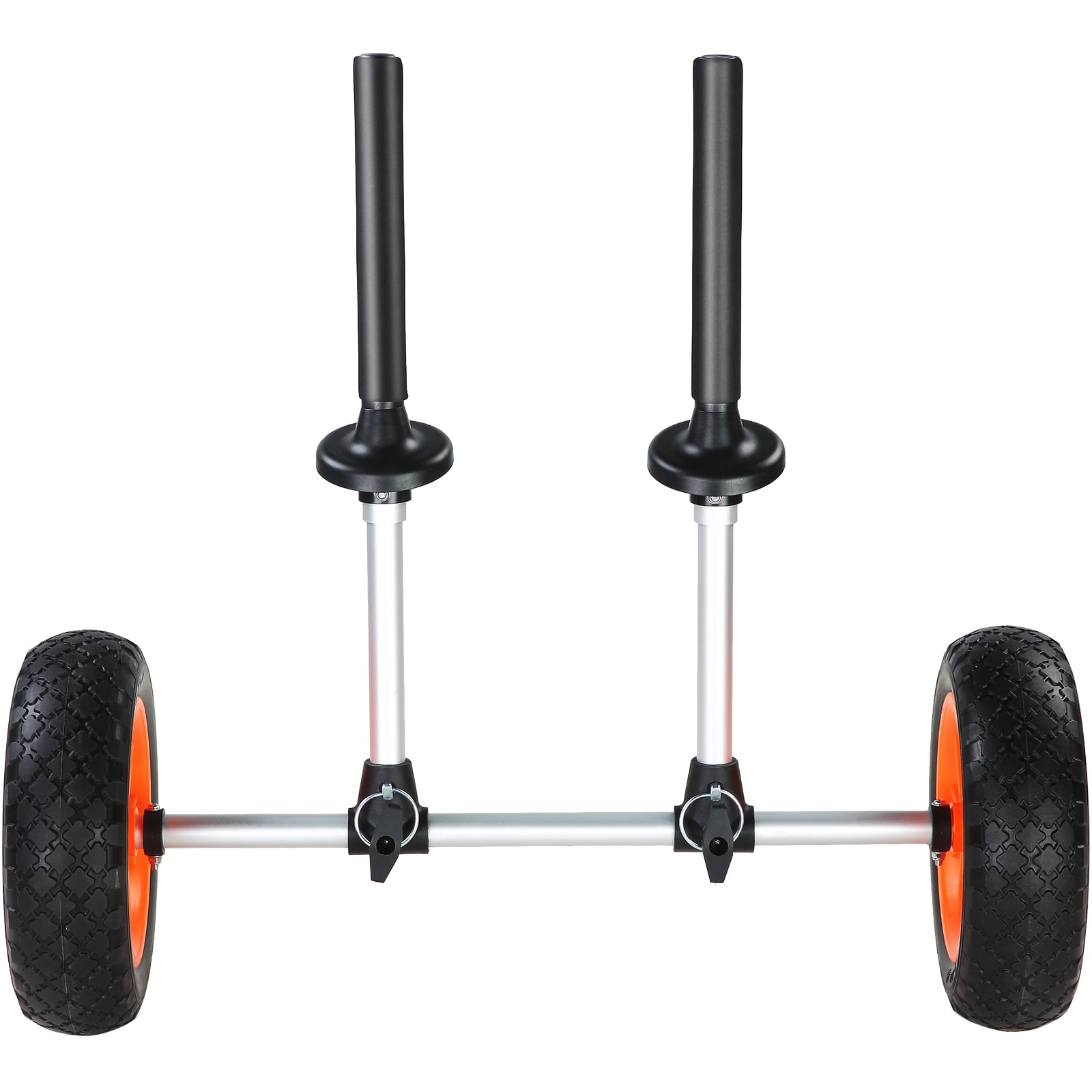 SVOPES Heavy Duty Kayak Cart. 280lbs Load Capacity. Detachable Canoe Trolley with 10'' Solid Tires. Adjustable Width and Foam Protection. for Kayaks with Drain Holes of 2.54mm and Above #SVOPESC280LBS00701V0