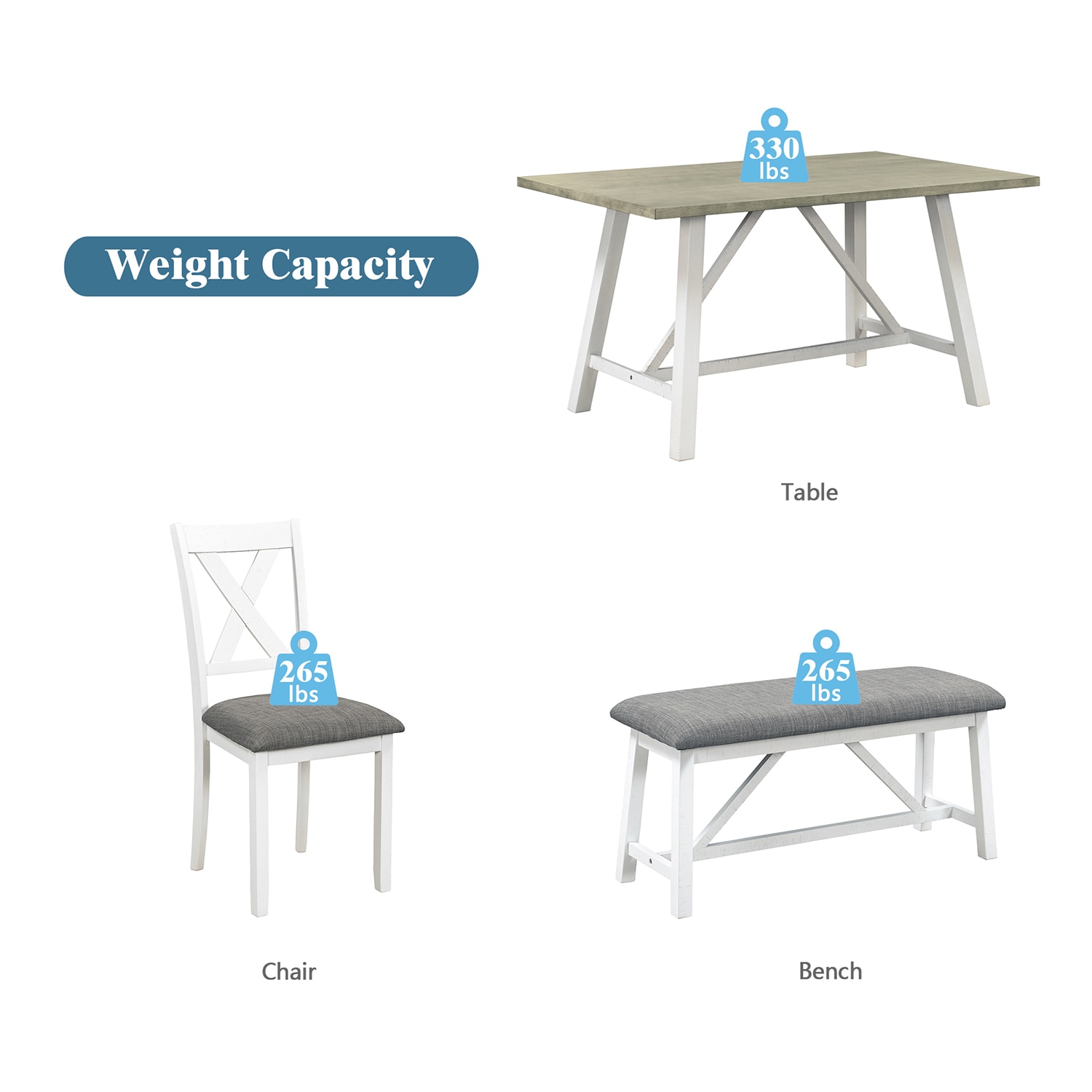 SINOFURN SYA010213WT Dining-Sets - View #20