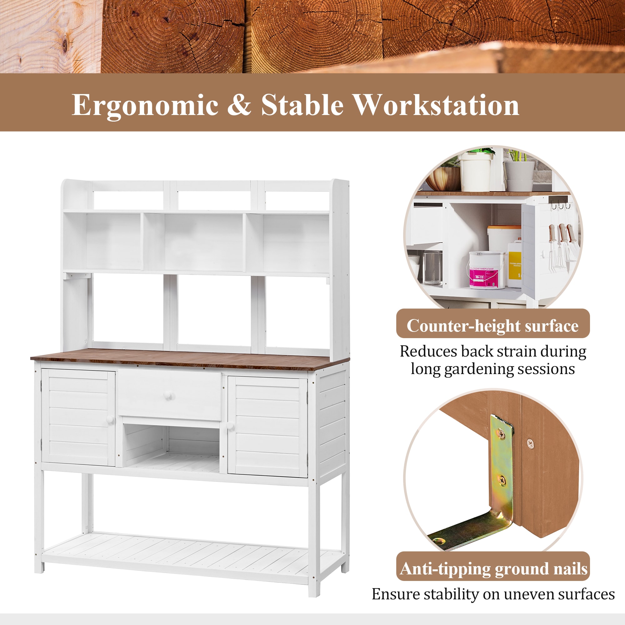 Kahomvis G243-QP717-05 Potting-Benches - View #6