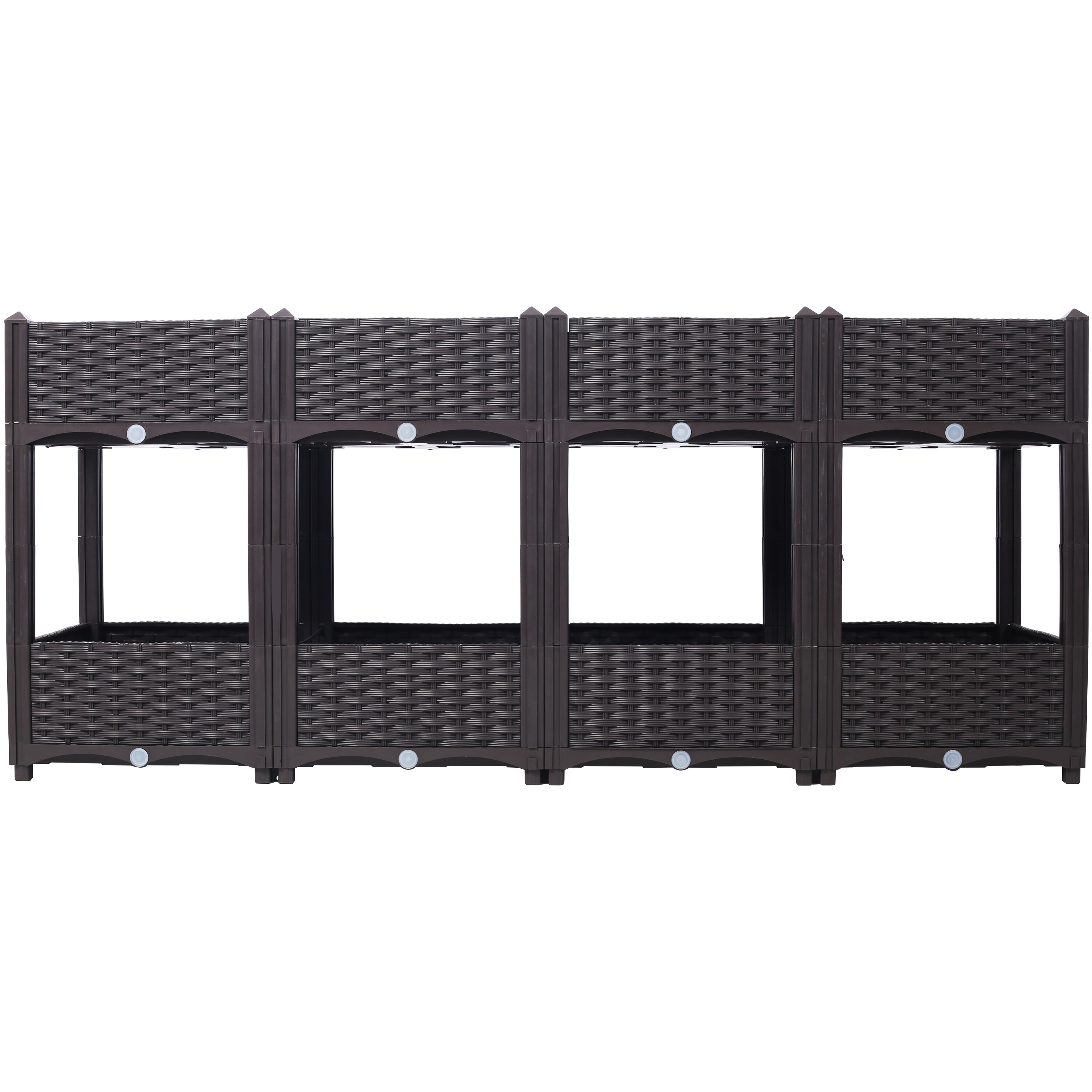 ZAKLOOP WU465P187520 Garden Black Wood Garden Seat