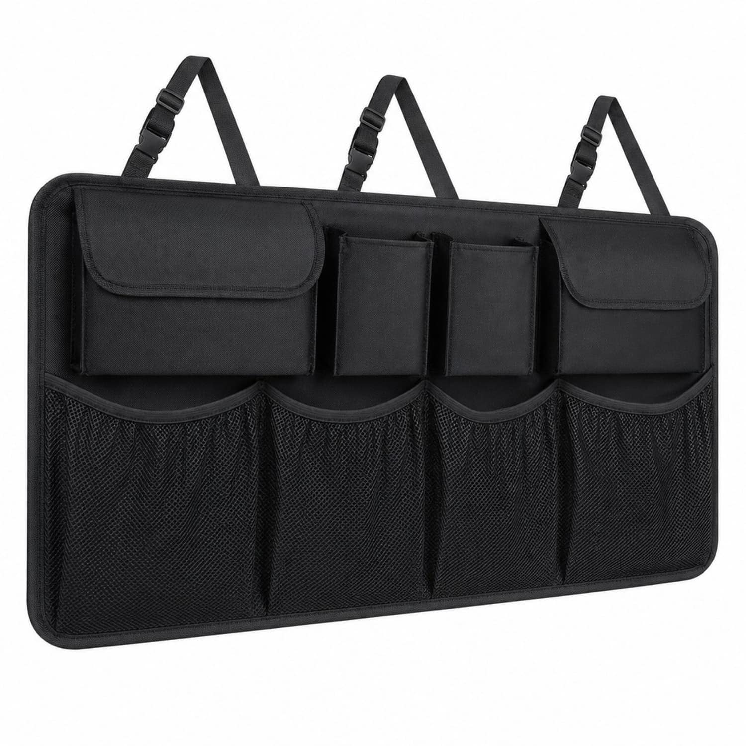 OGETFUUR - 35.5 Inch Trunk Organizer with 8 Pockets Heavy Duty Trunk Organizer for SUV Truck and ...
