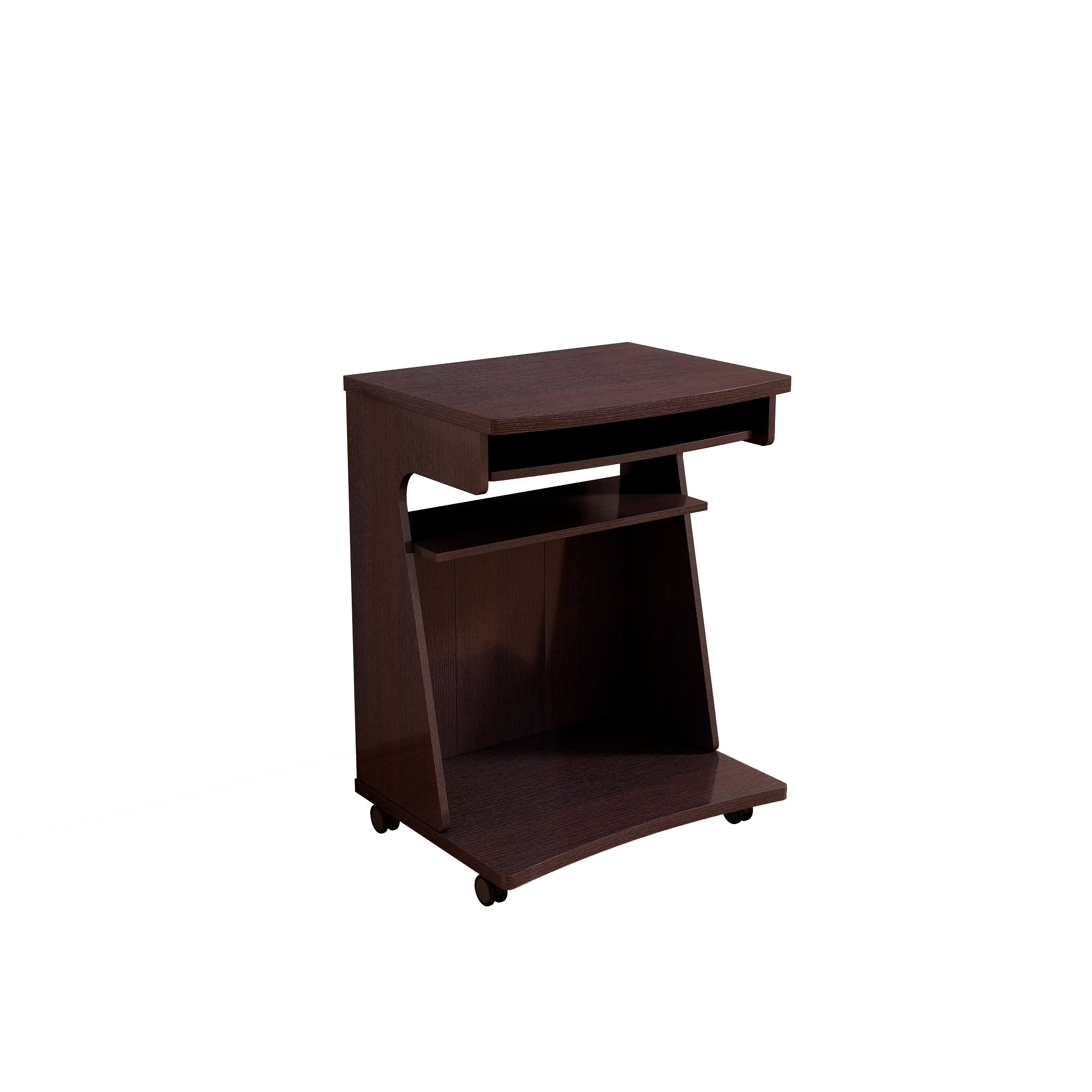 Maocao Hoom JL7P269955 Brown Composite Base with MDF Laminate Top Rolling Kitchen Cart ( 18.5-in x 23.75-in x 31-in )