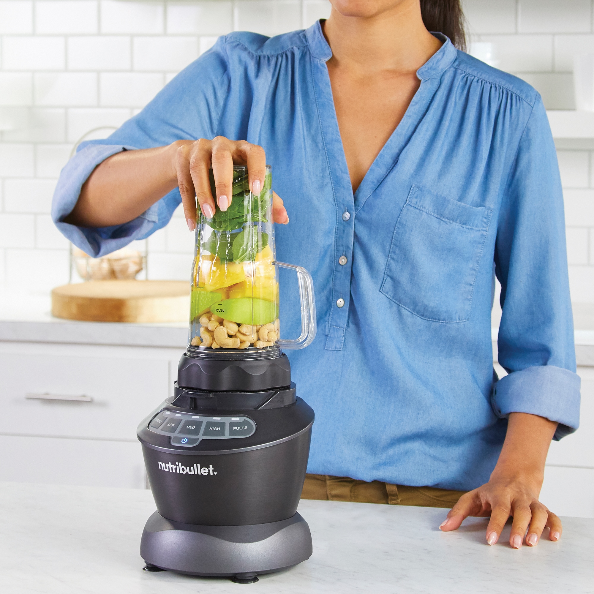 nutribullet 64-oz Gray 1200-Watt Pulse Control Blender in the Blenders  department at