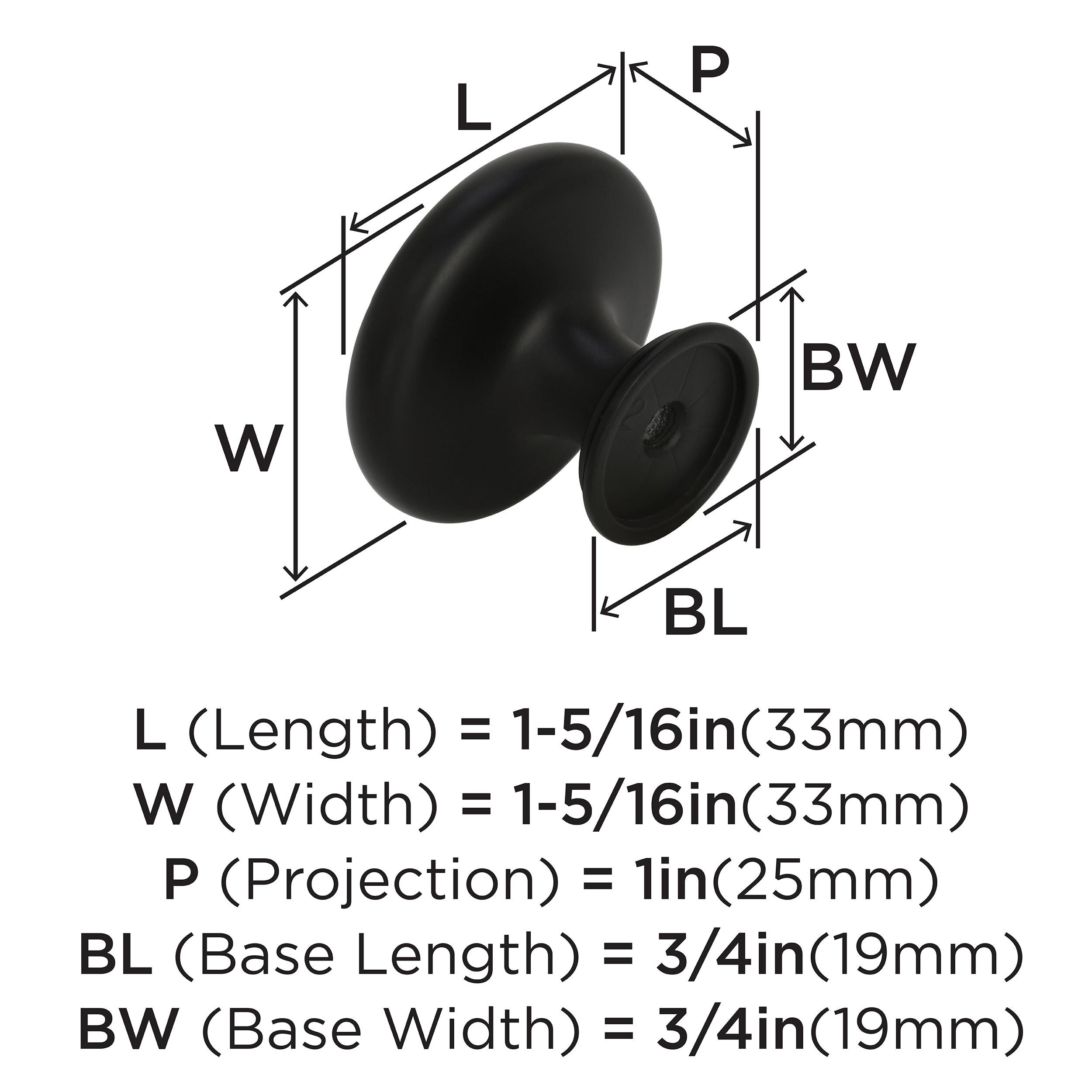 Amerock 10VMP1586FB Cabinet-Knobs - View #4