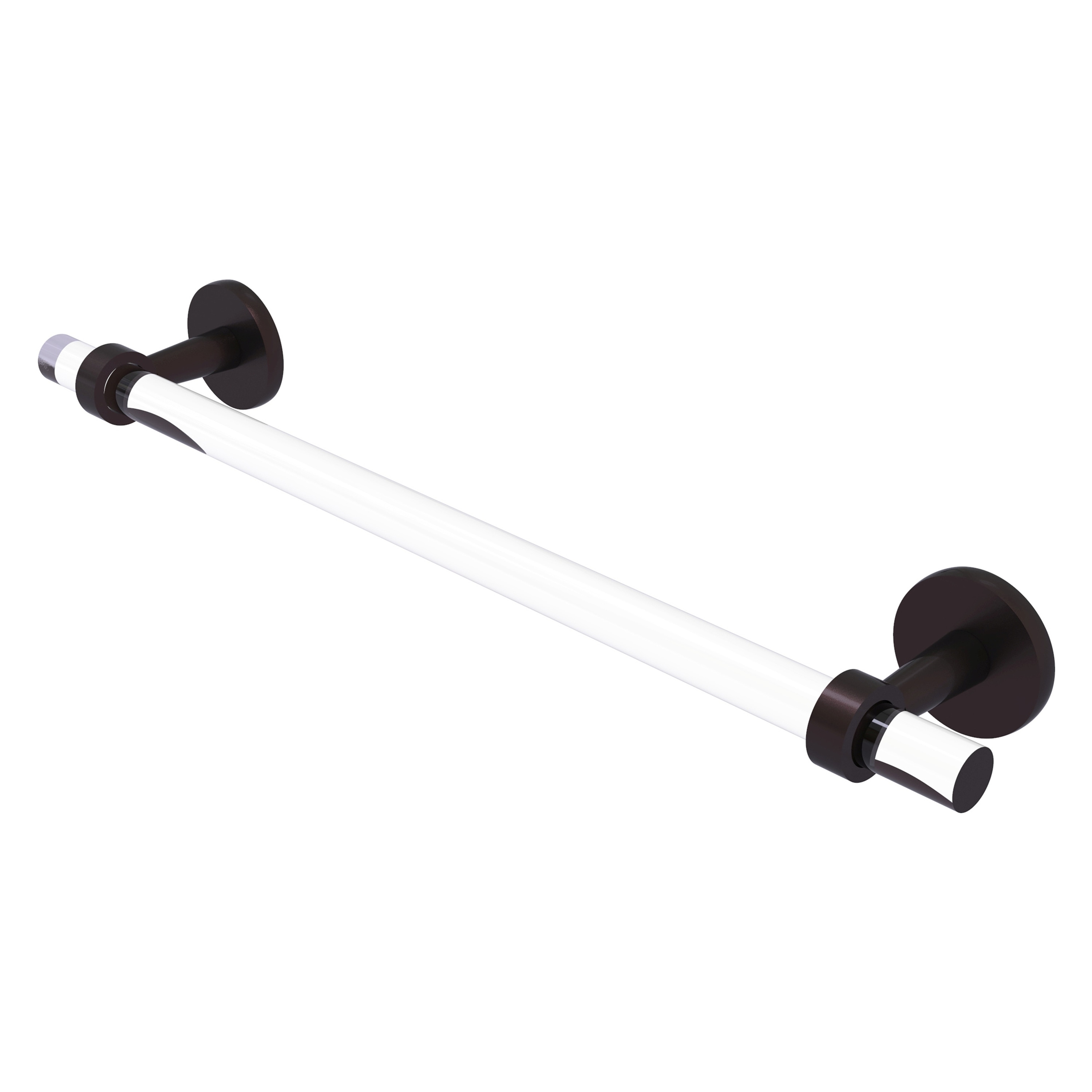 Allied Brass CV-41-24-ABZ Clearview 24-in Antique Bronze Wall mount Single Towel Bar
