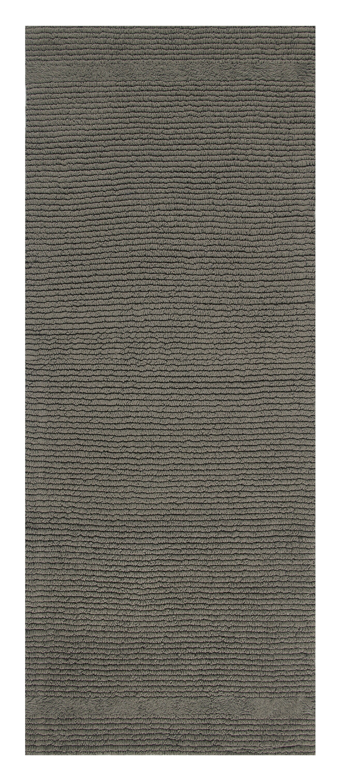 allen + roth 24-in x 60-in Taupe Cotton Bath Mat in the Bathroom