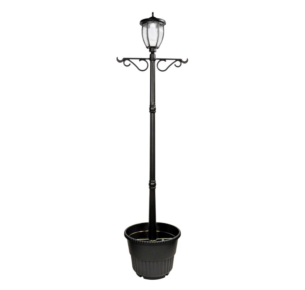 Nature Power Terrace Solar Lamp Post, Outdoor Solar Lamp Post Light With Planter