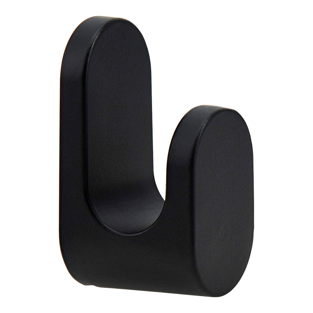 RELIABILT 1-Hook 1.5-in x 3.13-in H Black Decorative Wall Hook (30-lb  Capacity) in the Decorative Wall Hooks department at