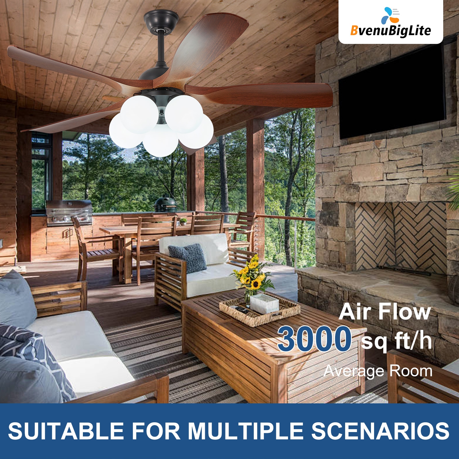 Dovanpaul 231-46B-BR Ceiling-Fans - View #4