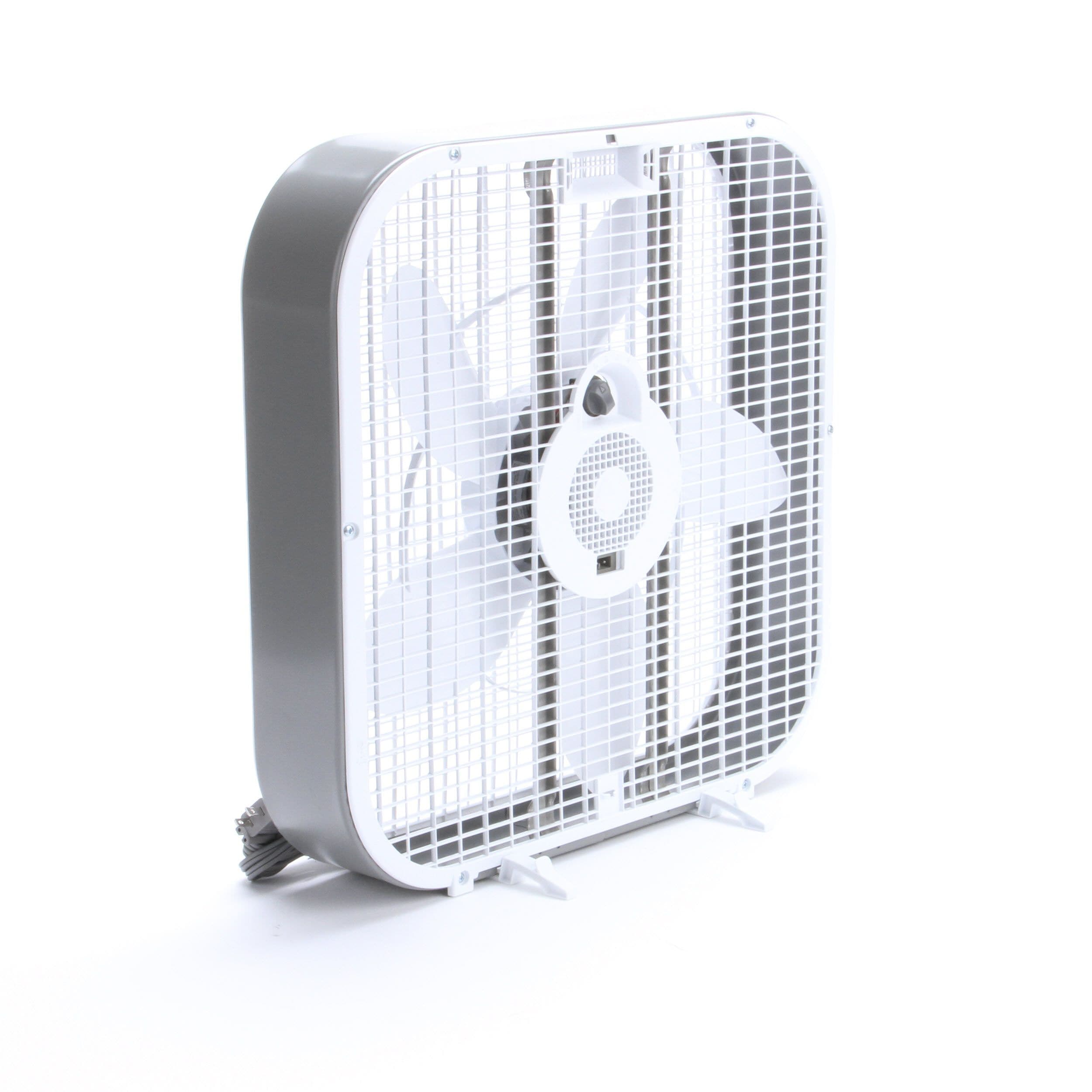 Utilitech 20in 3Speed Indoor White Box Fan In The