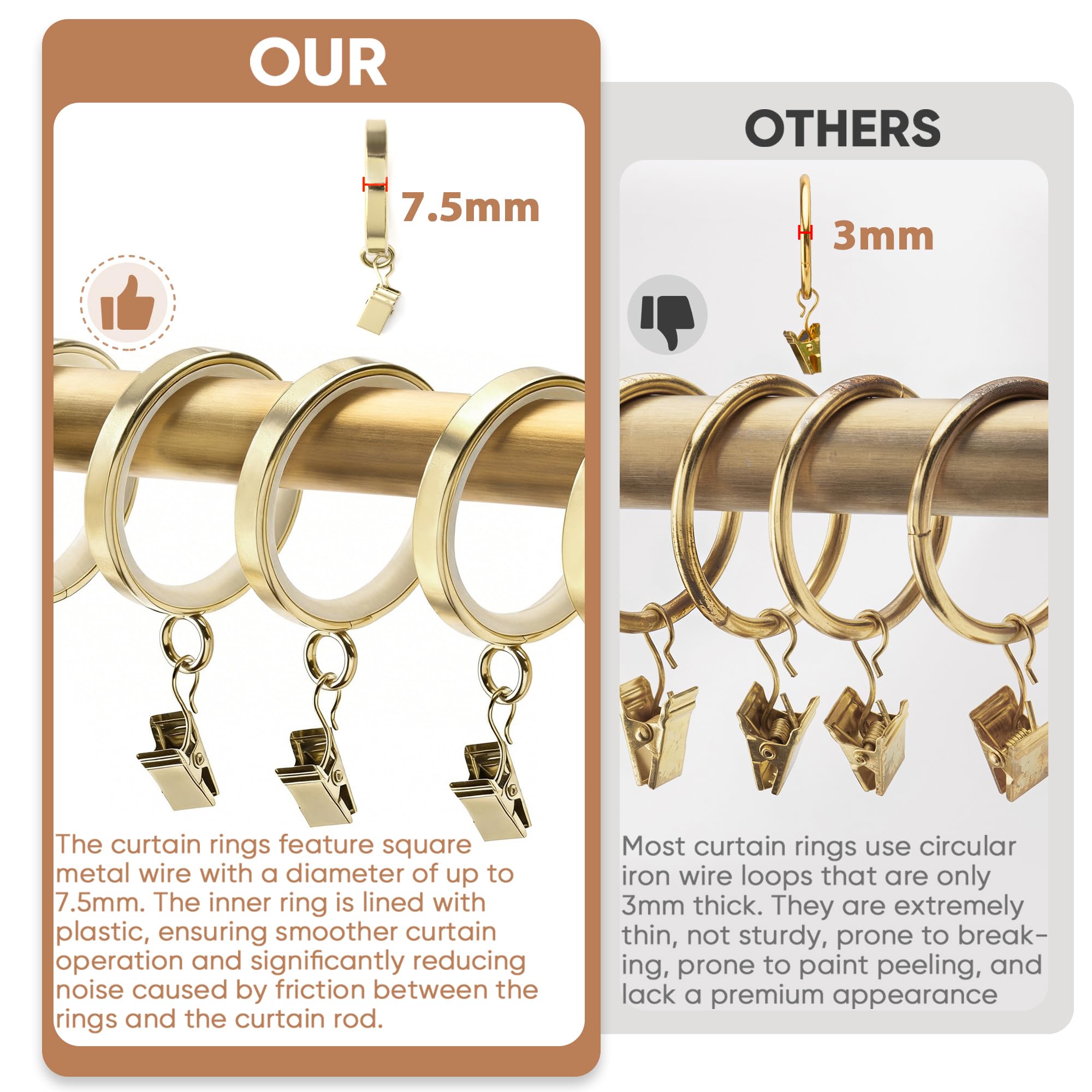LAIFUCAM LLA0810J311 Curtain-Rings - View #4