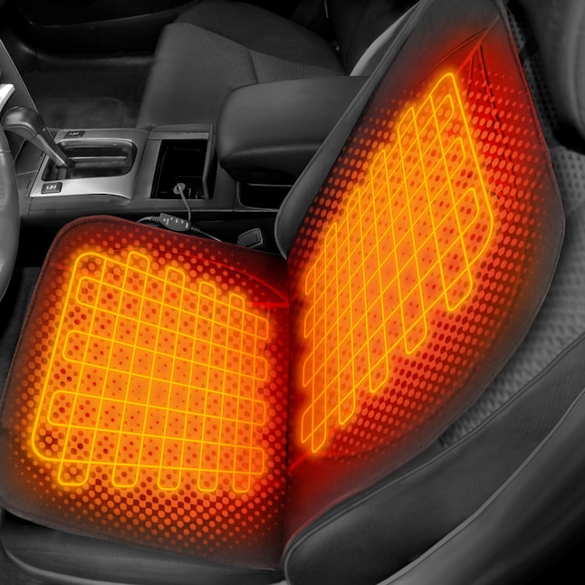 ActionHeat 12V Heated Car Seat Cover - Black Mesh Lining - 2