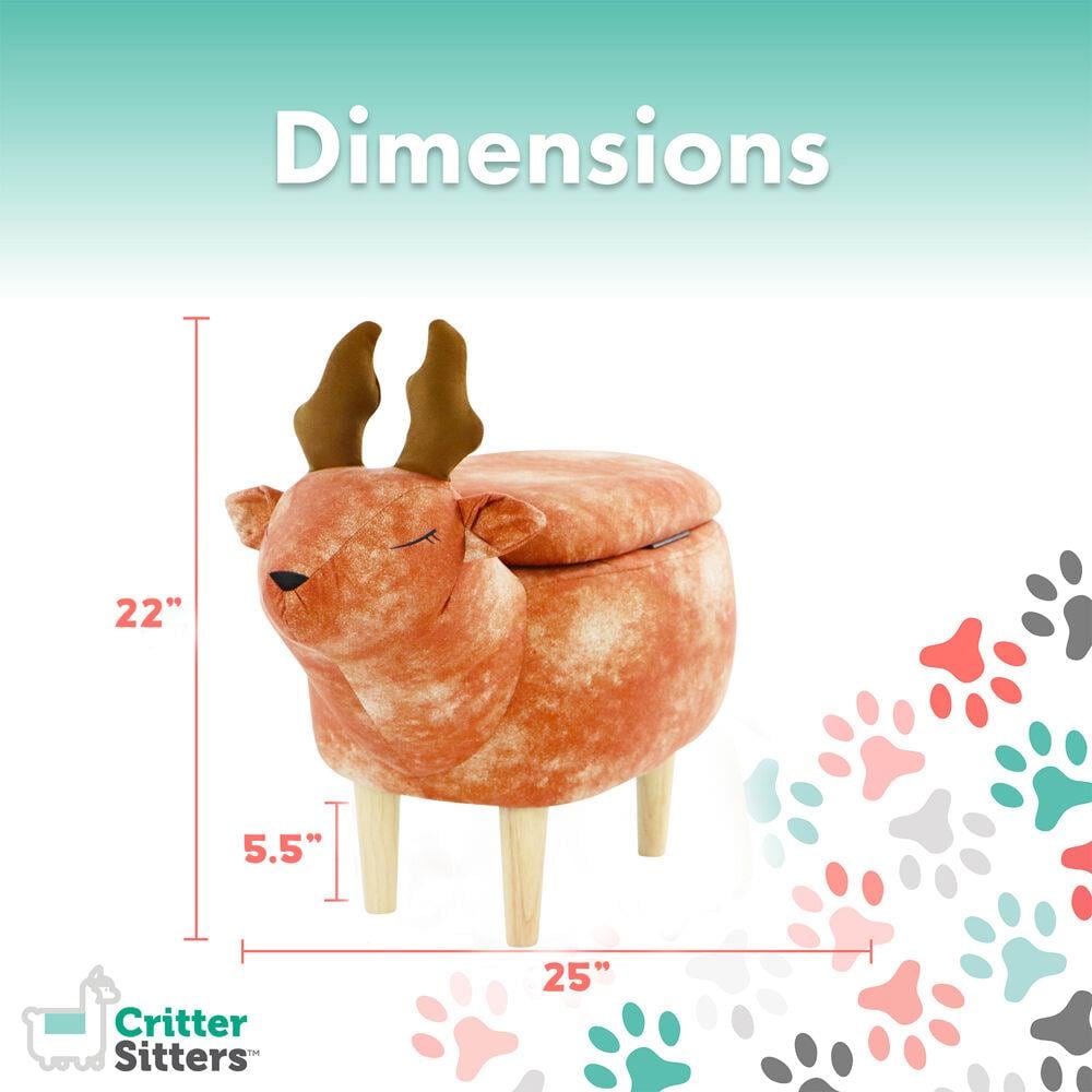 Critter Sitters CSDEERSTOTT-BRN Indoor-Ottomans - View #3