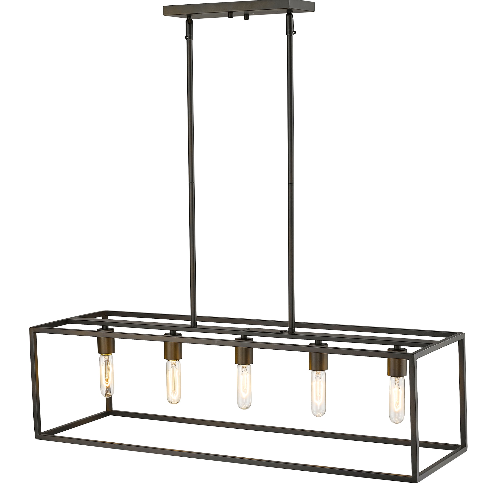 Acclaim Lighting IN21002ORB Cobar 5 -Light Oil-Rubbed Bronze Transitional Linear Large Hanging Kitchen island light