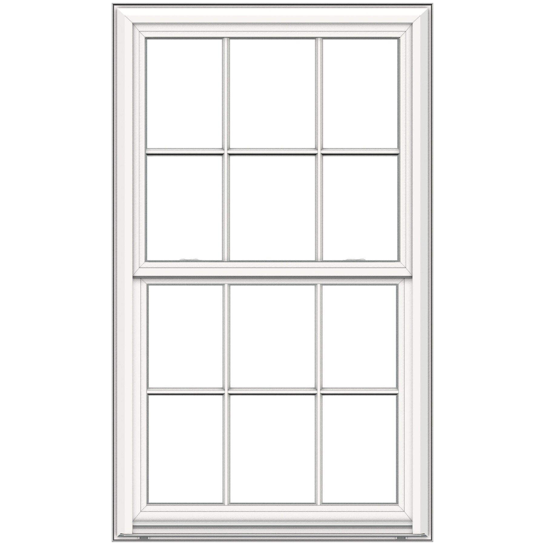 Jeld Wen V 4500 New Construction Jamb White Vinyl Low E Argon Impact Resistant Double Hung 5696