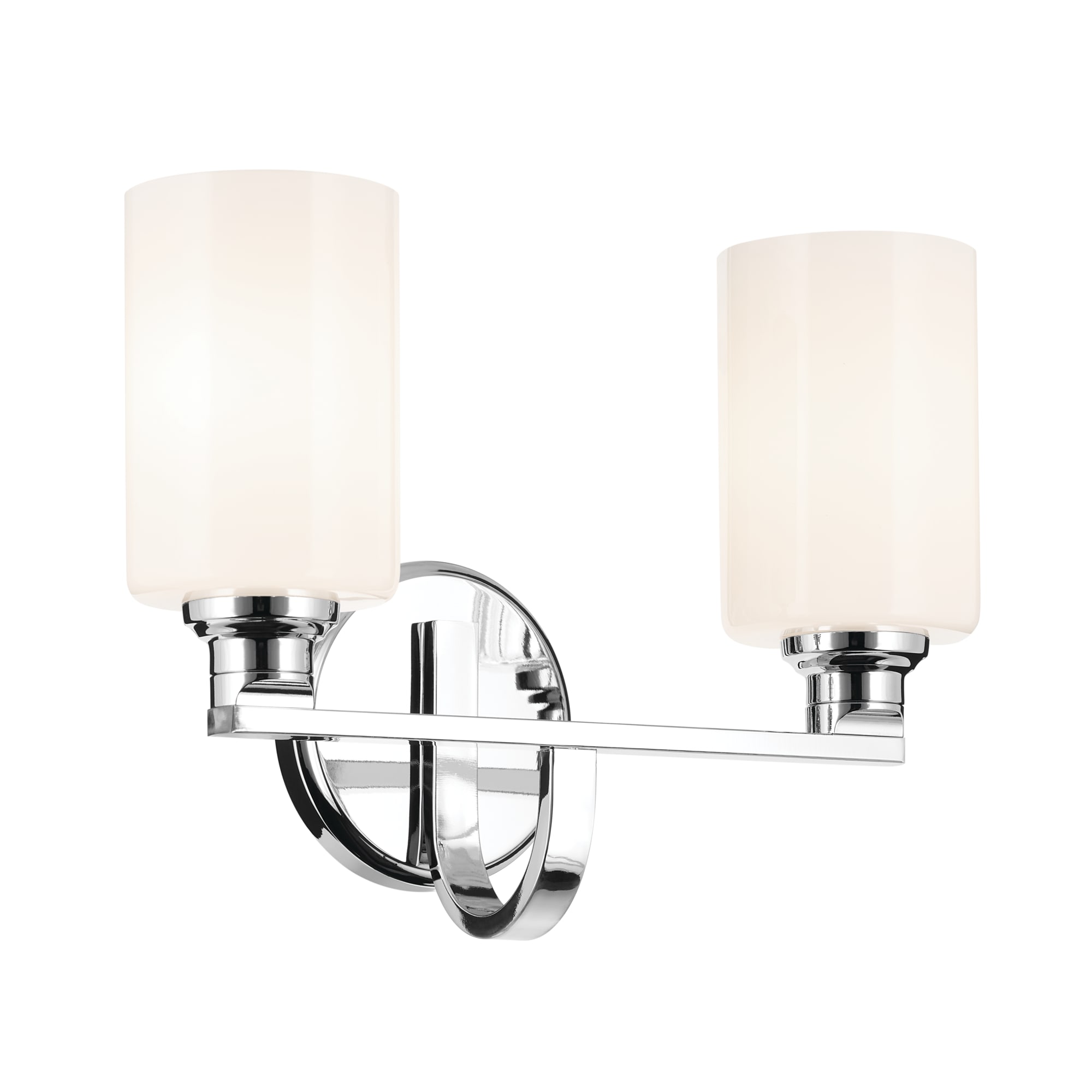 Kichler 55225CH Gioe 14.25-in 2 -Light Chrome Modern/contemporary Vanity light
