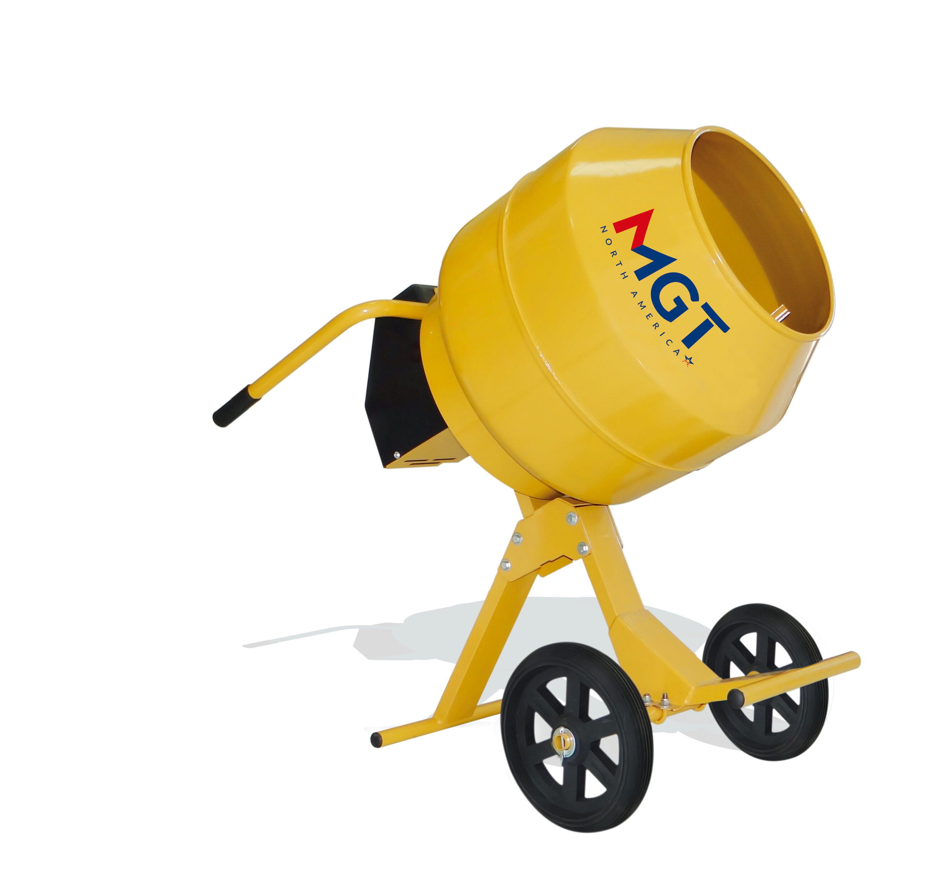 MGT Wheelbarrow Mixer Metal Drum 5-cu ft 0.5 -HP Concrete Mixers
