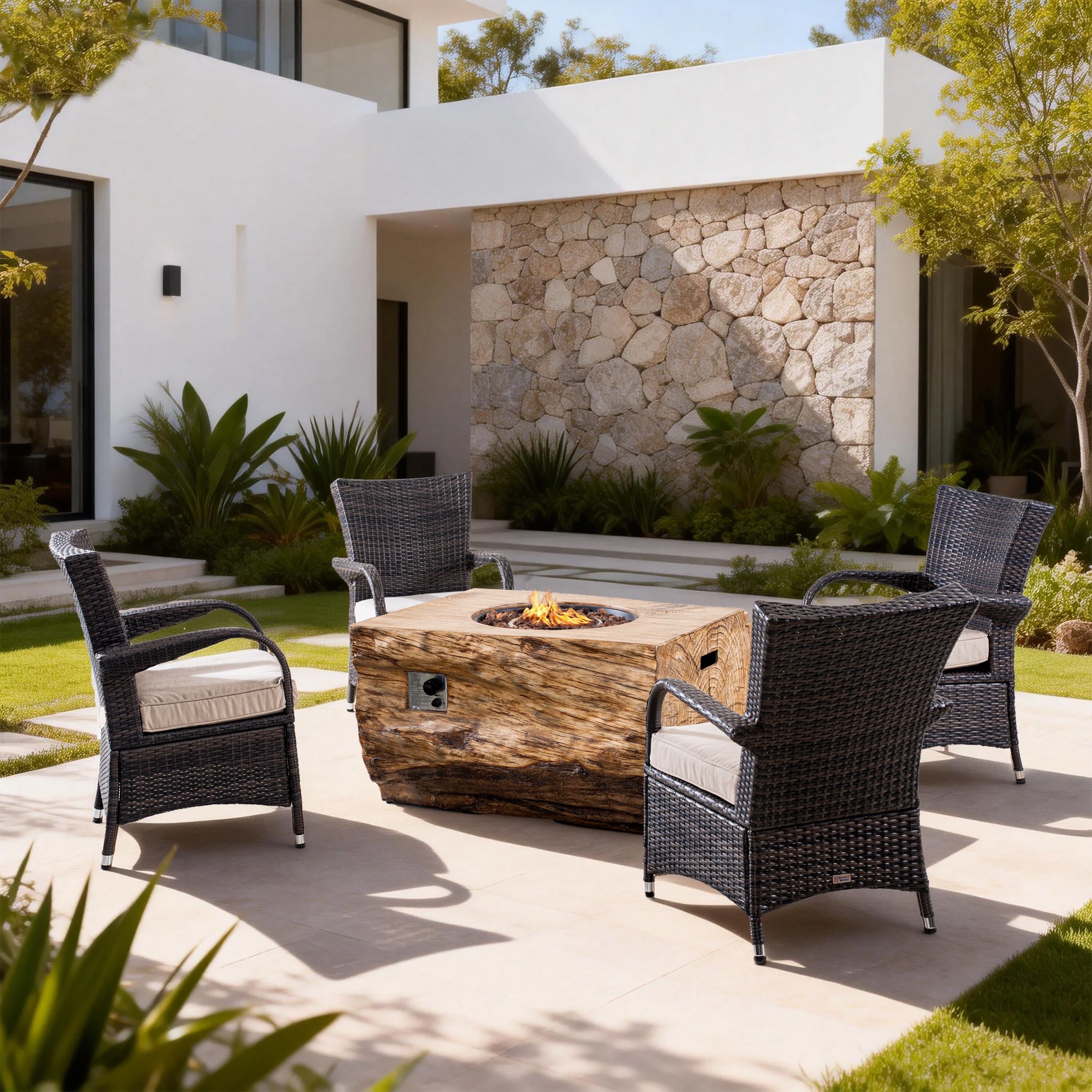 Direct Wicker DWG-21701123-B Patio-Conversation-Sets - View #3