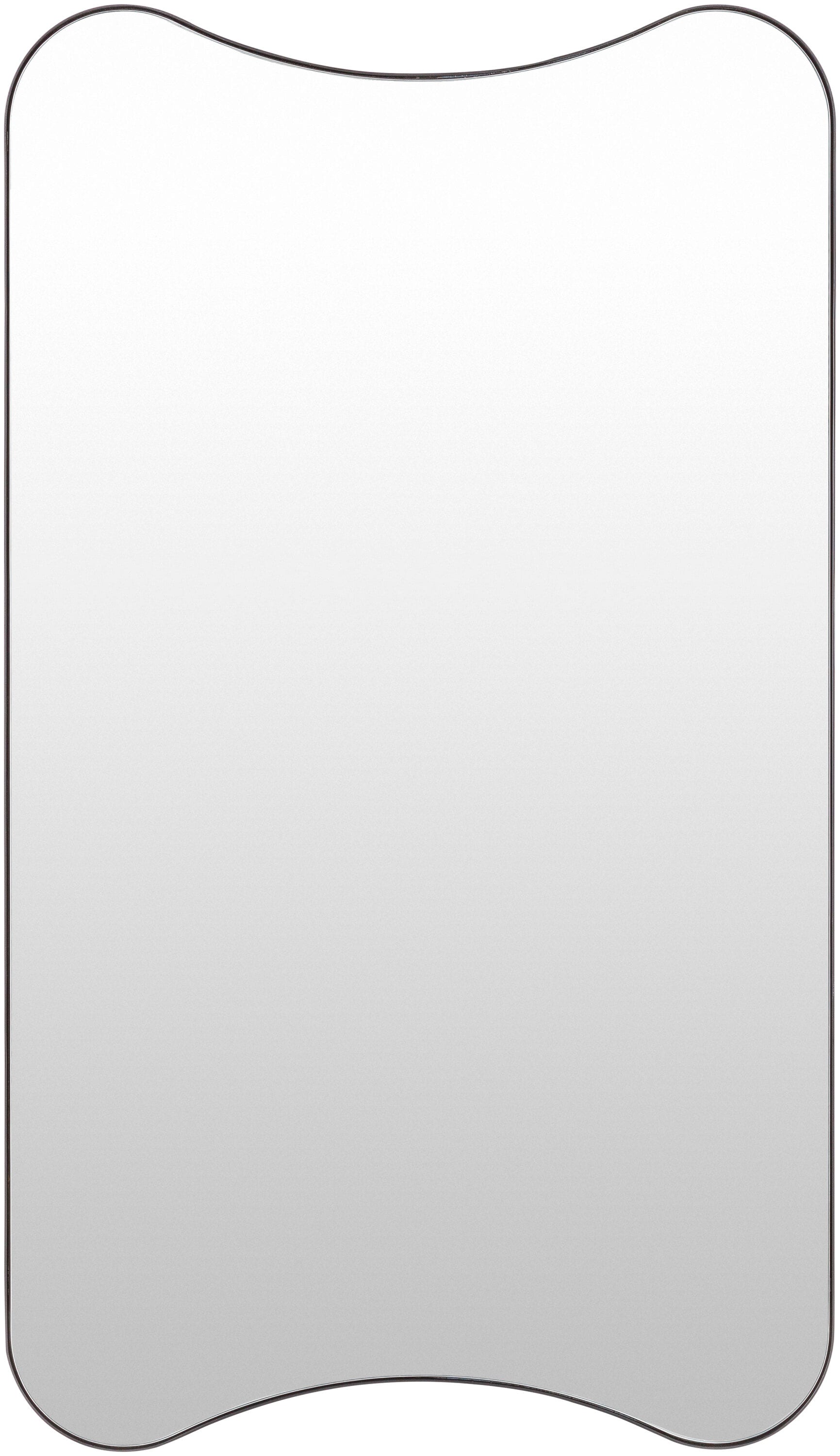 Surya RUB005-3621 Auburn 21-in W x 36.0-in H Irregular Black Framed Wall Mirror