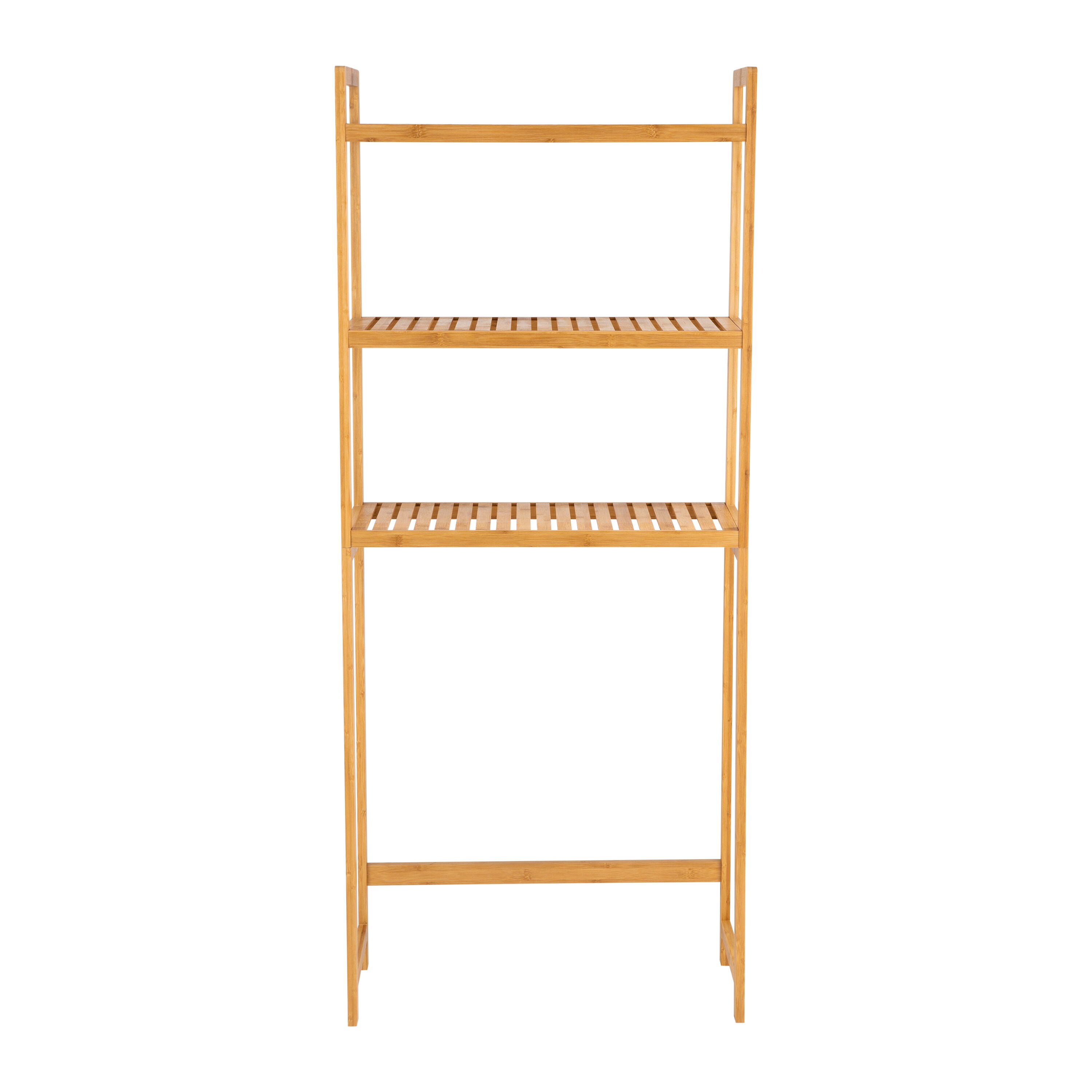Organize It All Bamboo 3-Tier Freestanding Bathroom Shelf (12-in x 27.75-in  x 12-in) in the Bathroom Shelves department at