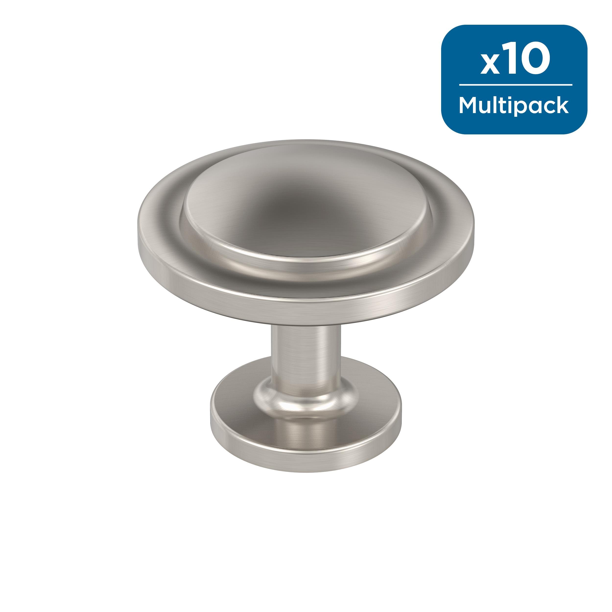 Amerock 10BX3702526 Loop 1-3/16-in Polished Chrome Round Modern Cabinet Knob 10 -Pack
