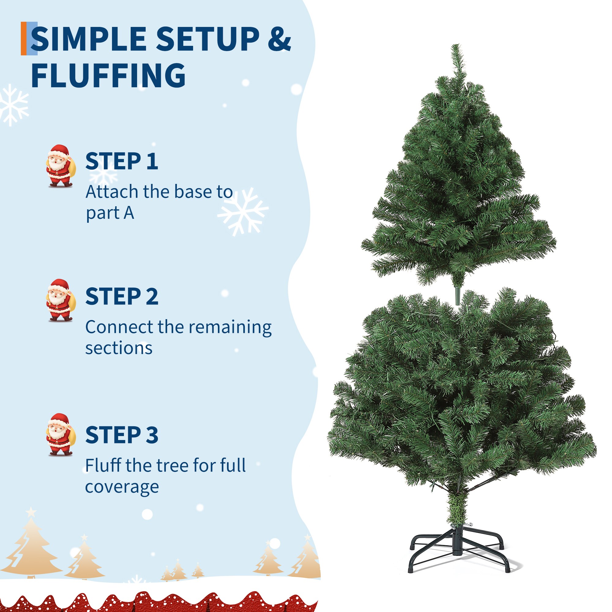 DEXSO CTQ7TNBDDJO0TDJ Artificial-Christmas-Trees - View #4