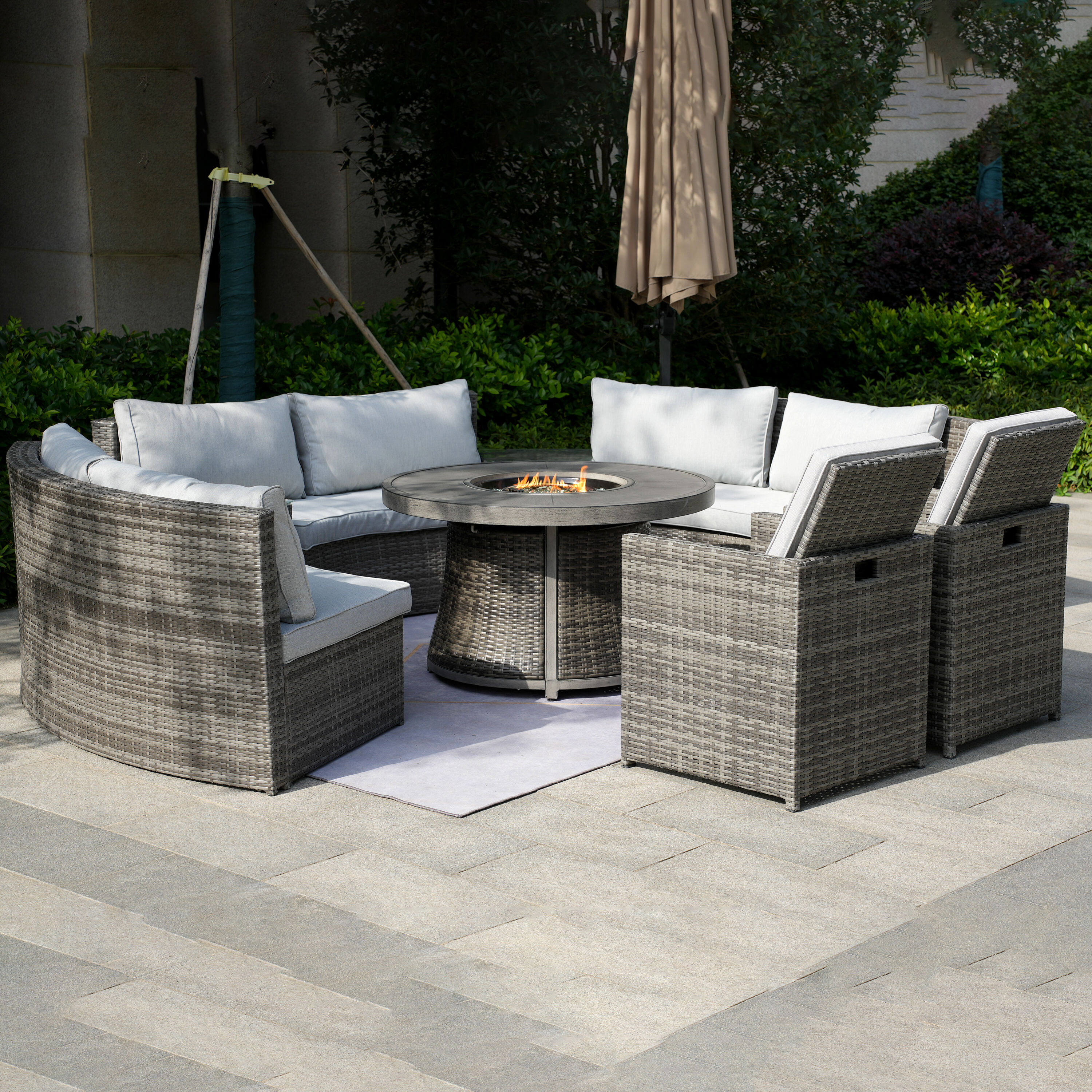 Moda Furnishings G3R-1205B-3234-GR Patio-Conversation-Sets - View #3