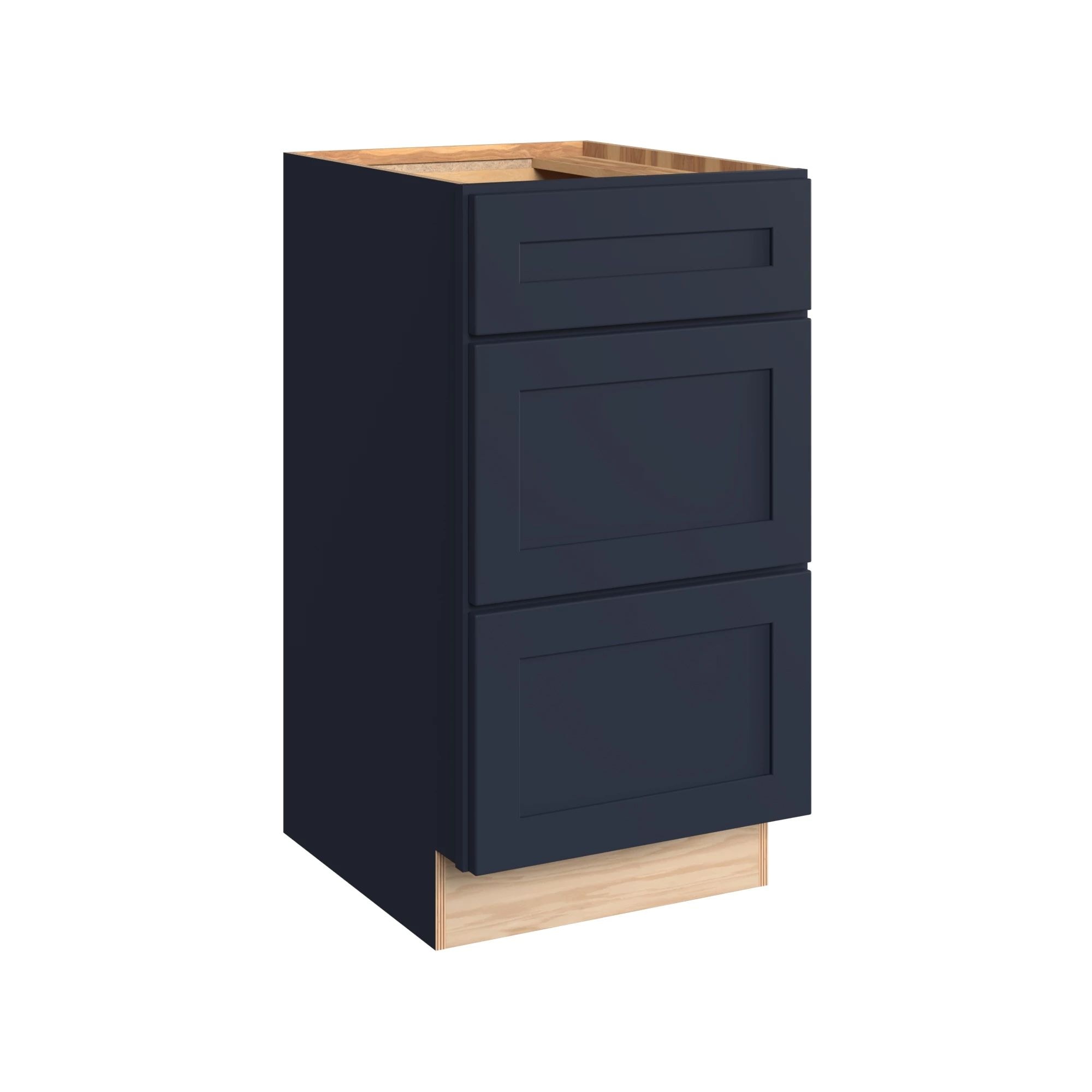 KraftMaid Momentum VBD182134.3G77 18-in Midnight Bathroom Vanity Base Cabinet without Top