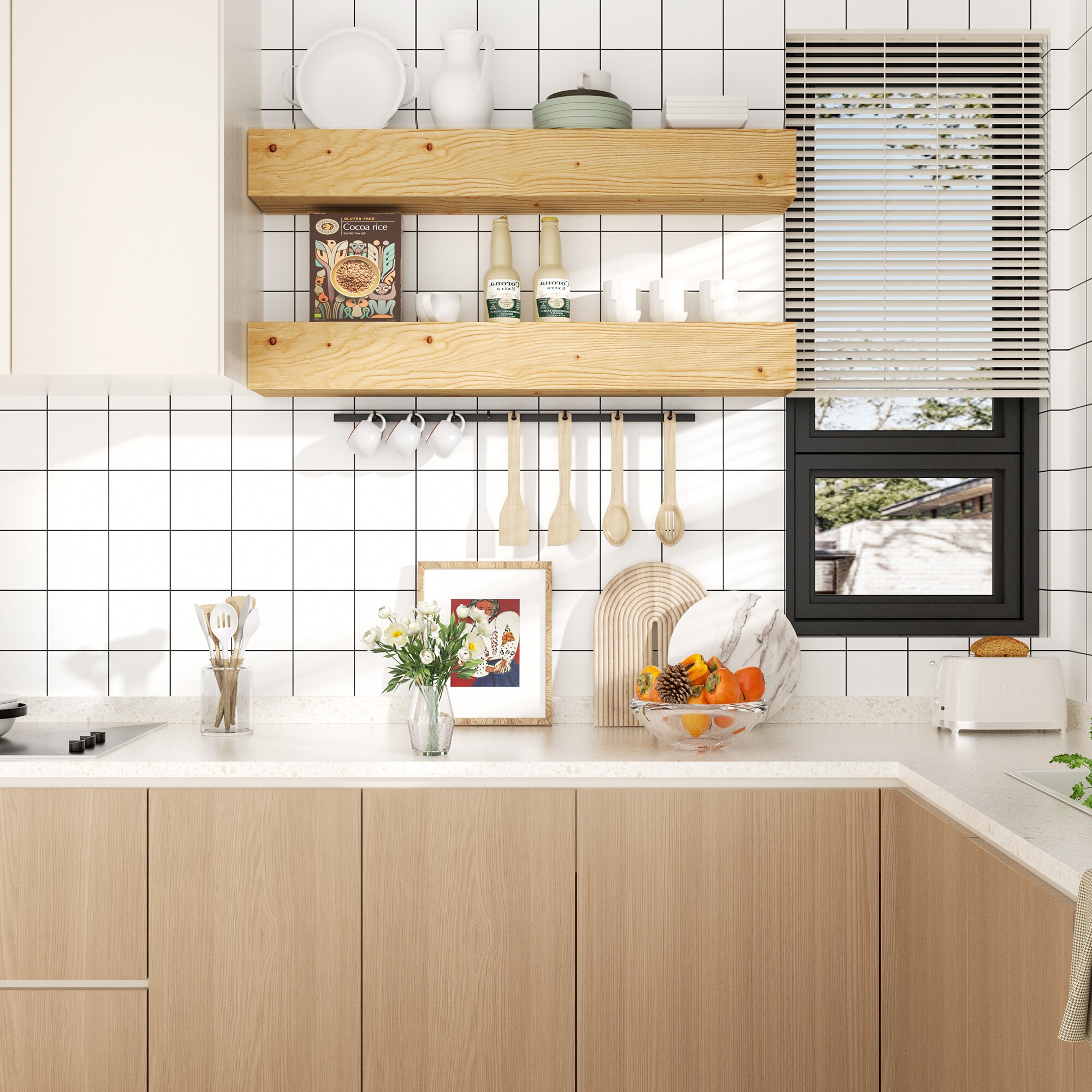 LOVMOR SF-L-BLJ72CN Mantel-Shelves - View #5