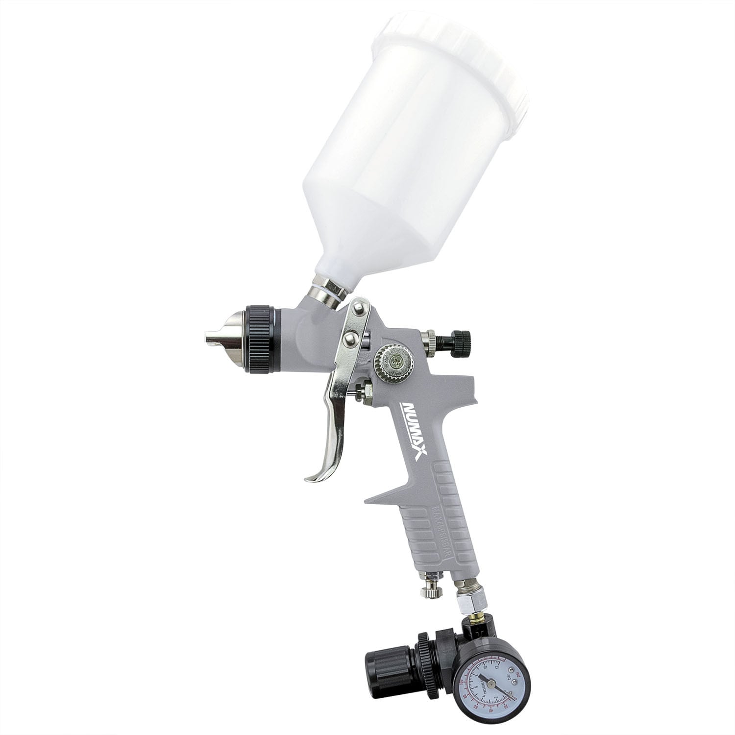 Pneumatic Spray Gun, 30 to 120psi Even Spraying Pneumatic Spray Gun  Pressure Feed Hand Air Paint Sprayer with 25ounce Suction Liquid Cup 750ml  for