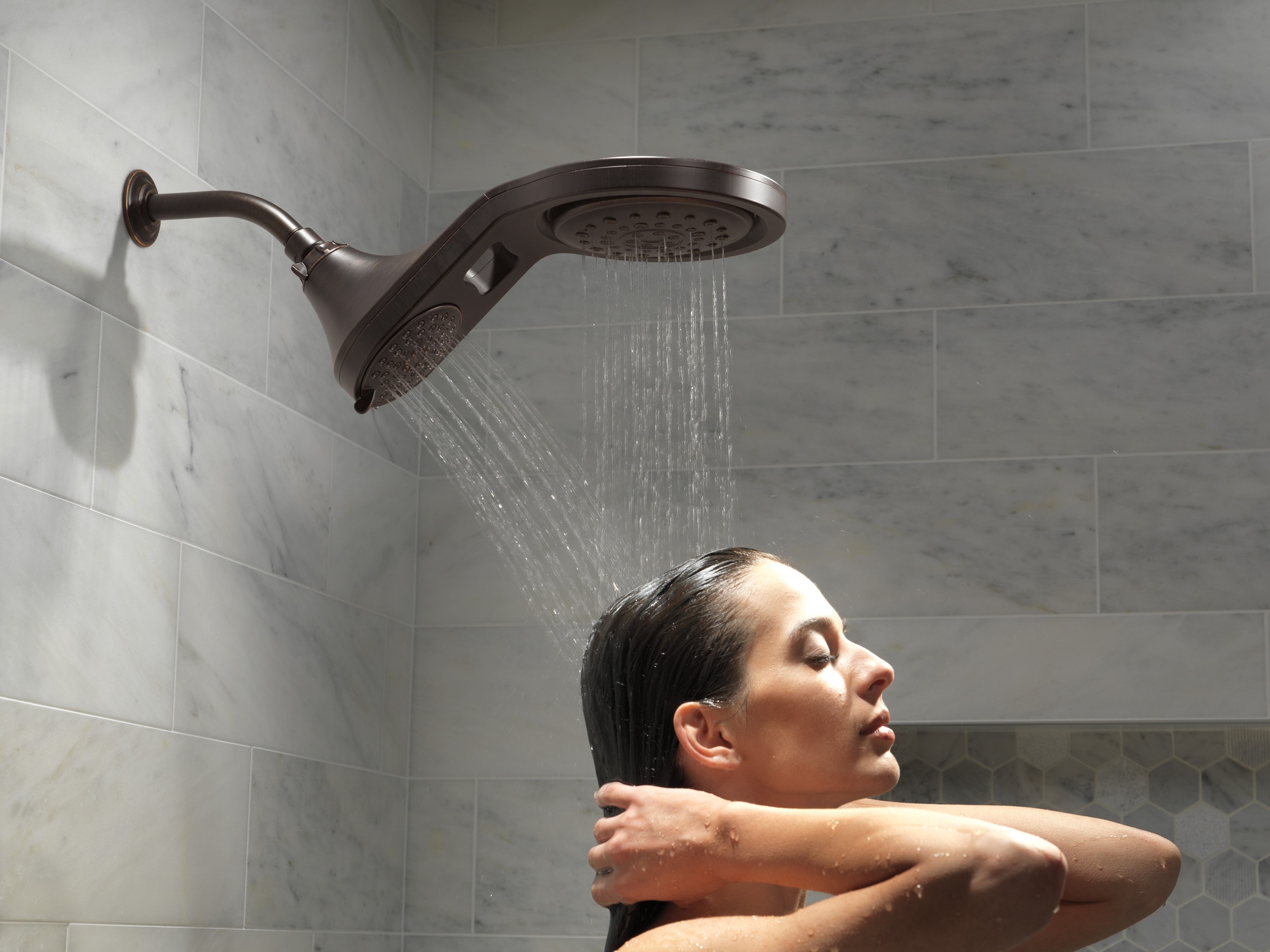 Delta Universal Showering Components Venetian Bronze 7.875-in Round ...