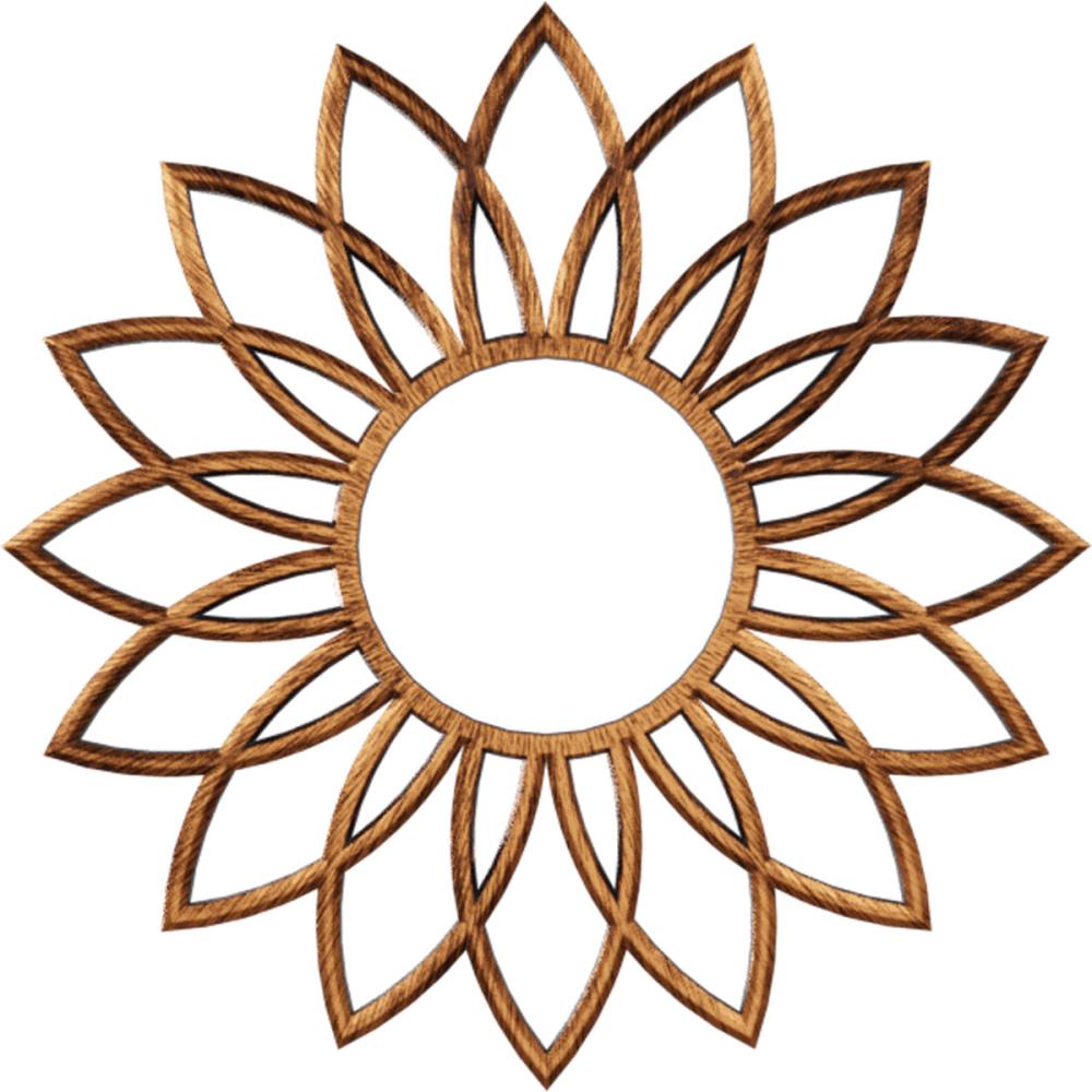 Ekena Millwork CMPP30DAACO Daisy 30-in W x 30-in L Contemporary Painted Antiqued Copper PVC Whole Ceiling Medallion